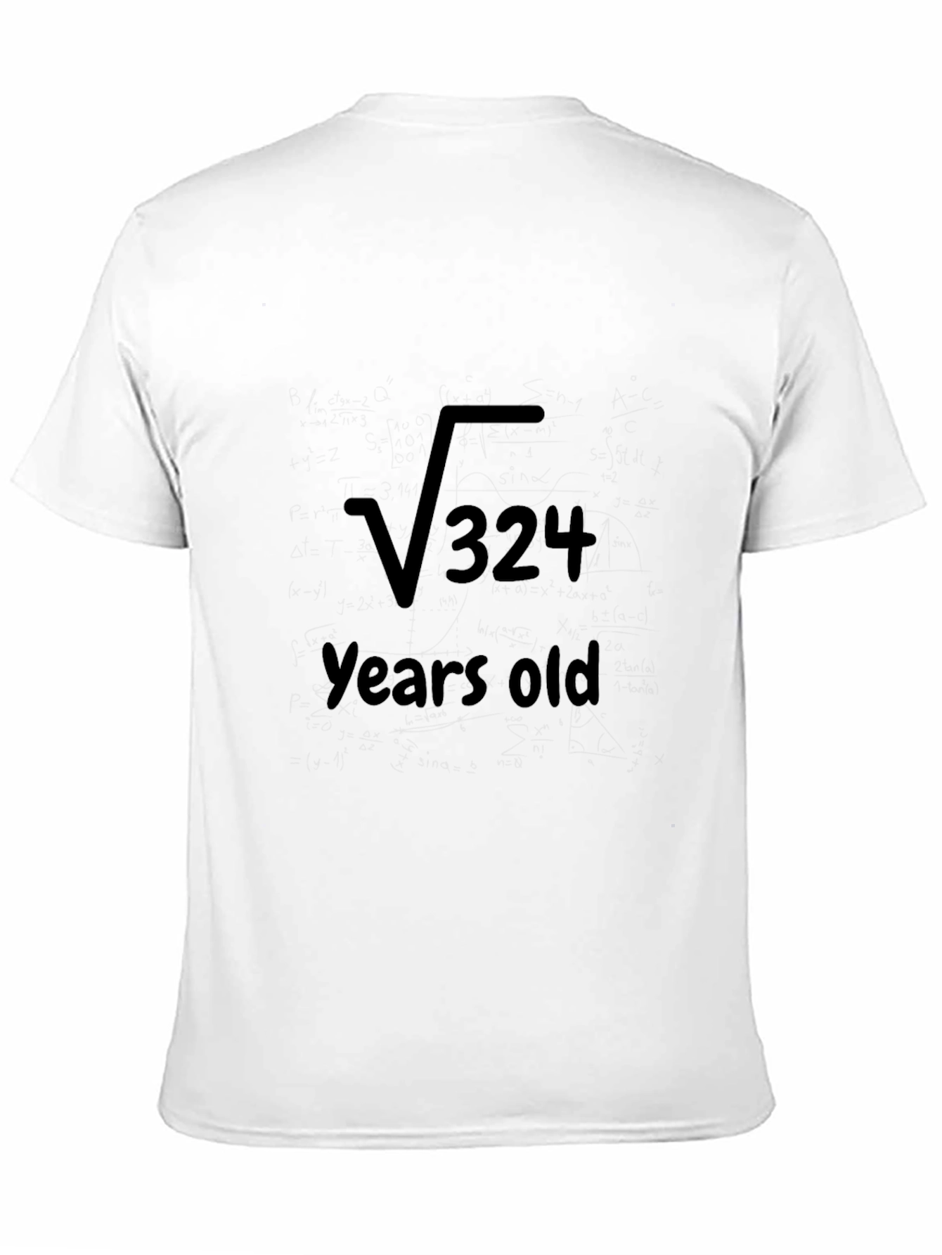Funny Math Birthday T-Shirt: Square Root of 324
