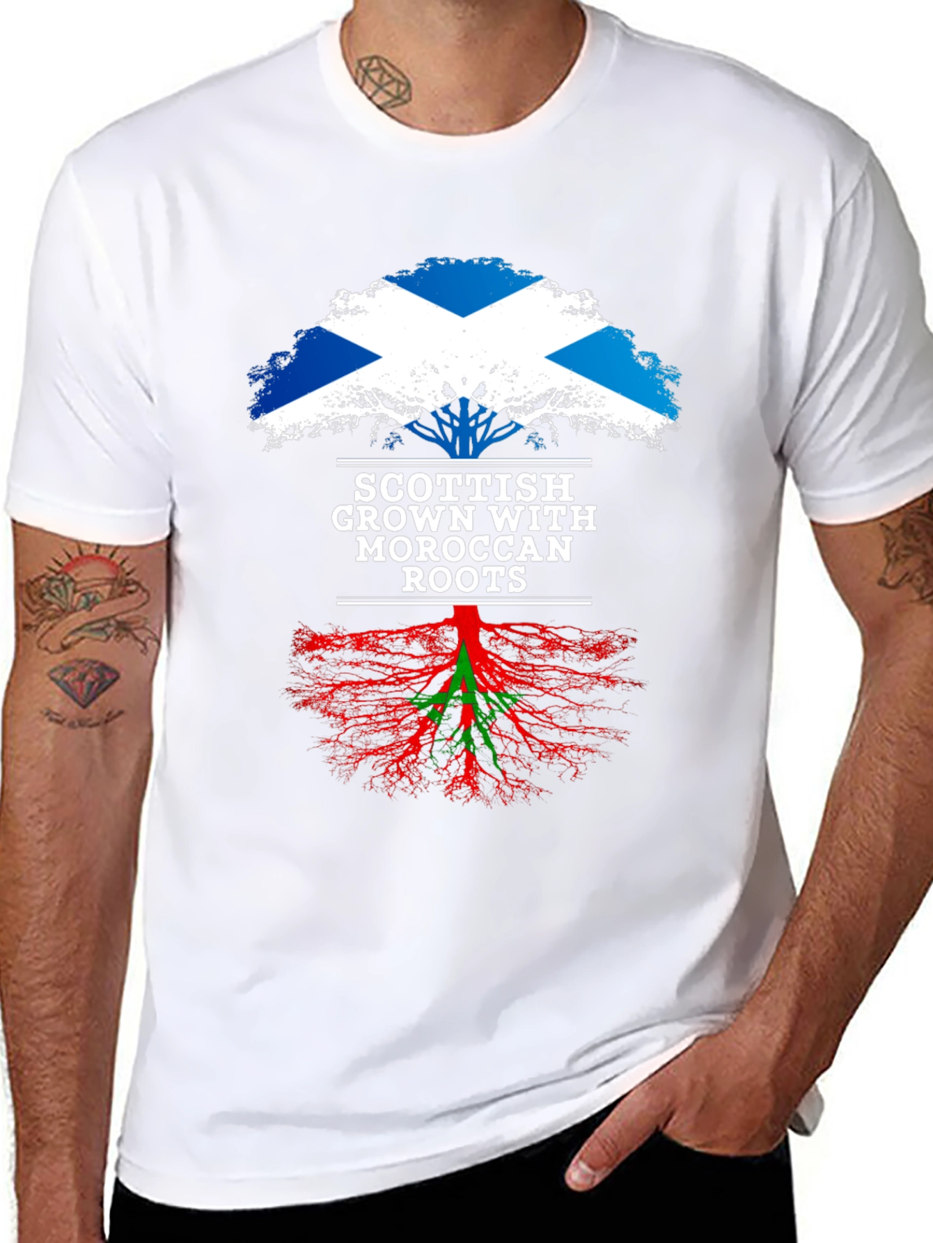 Scottish Grown with Moroccan Roots T-Shirt