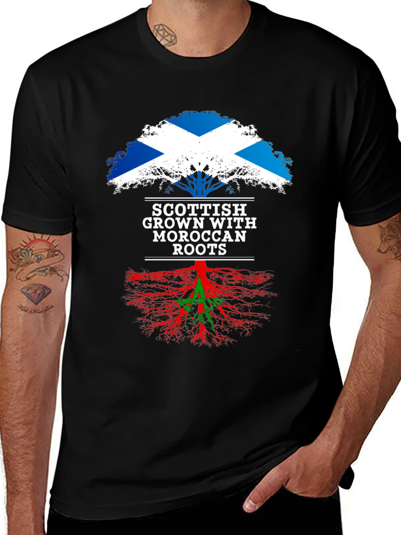 Scottish Grown with Moroccan Roots T-Shirt