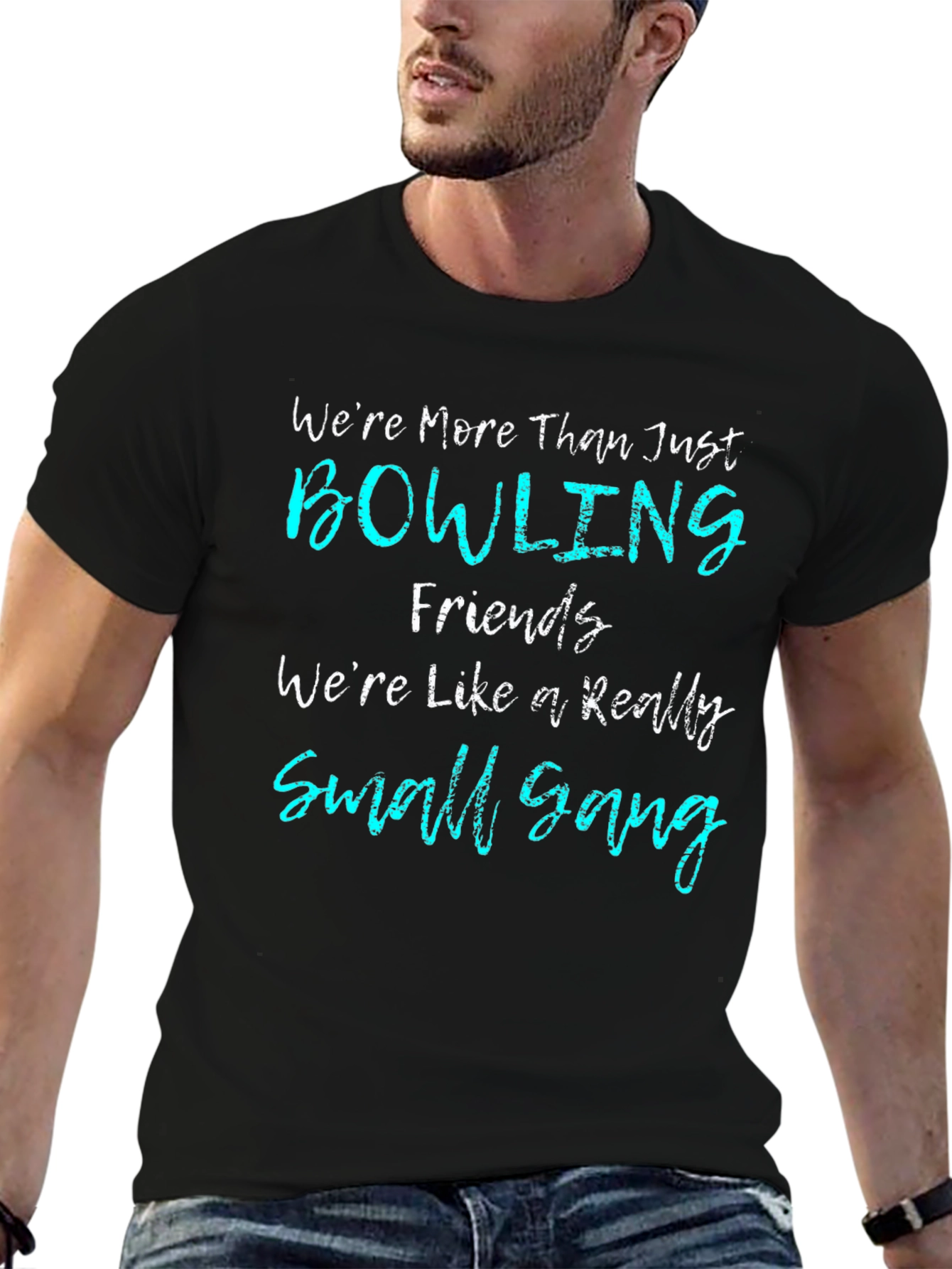 Bowling Friends Gang Graphic T-Shirt
