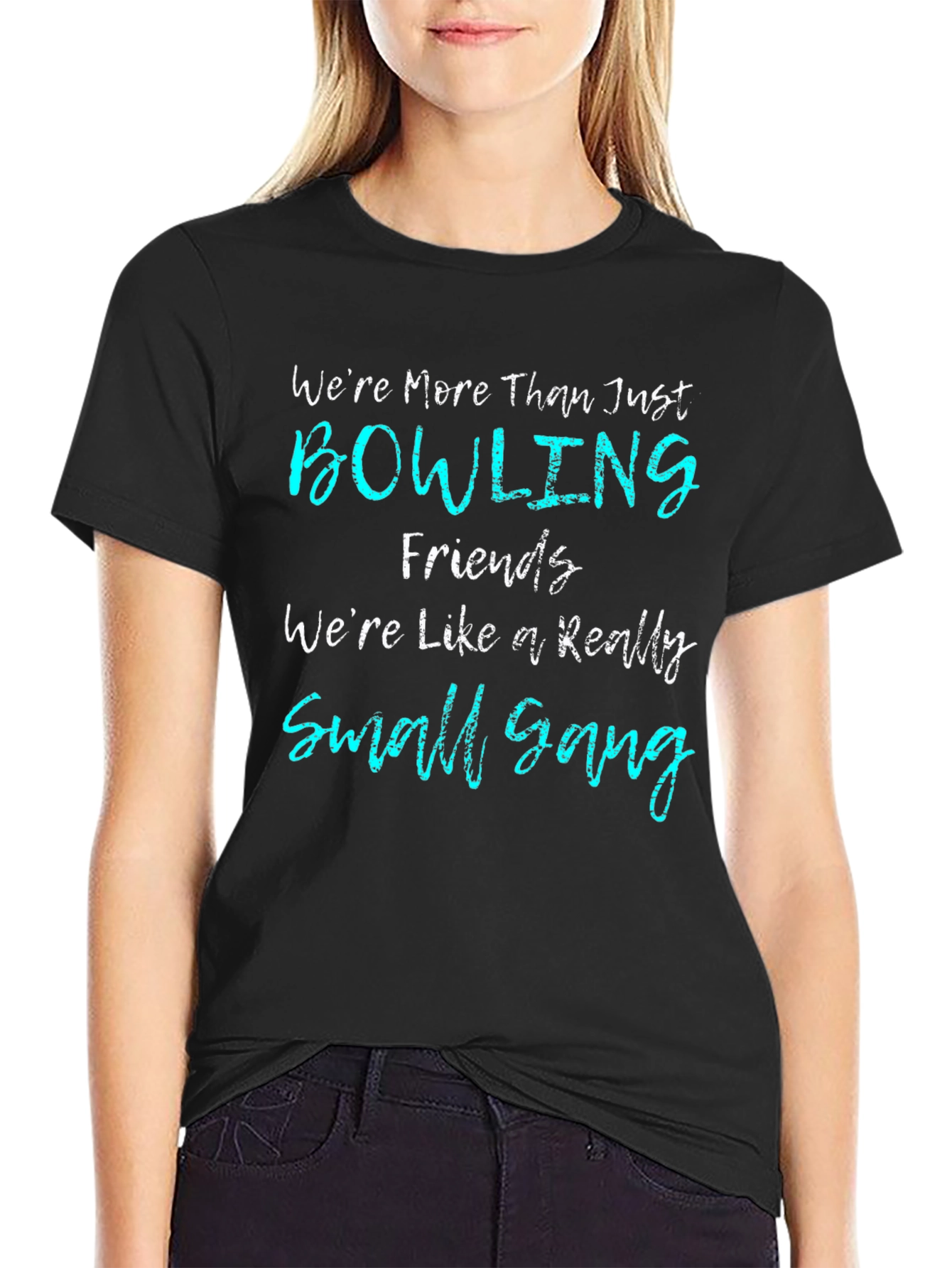 Bowling Friends Gang Graphic T-Shirt