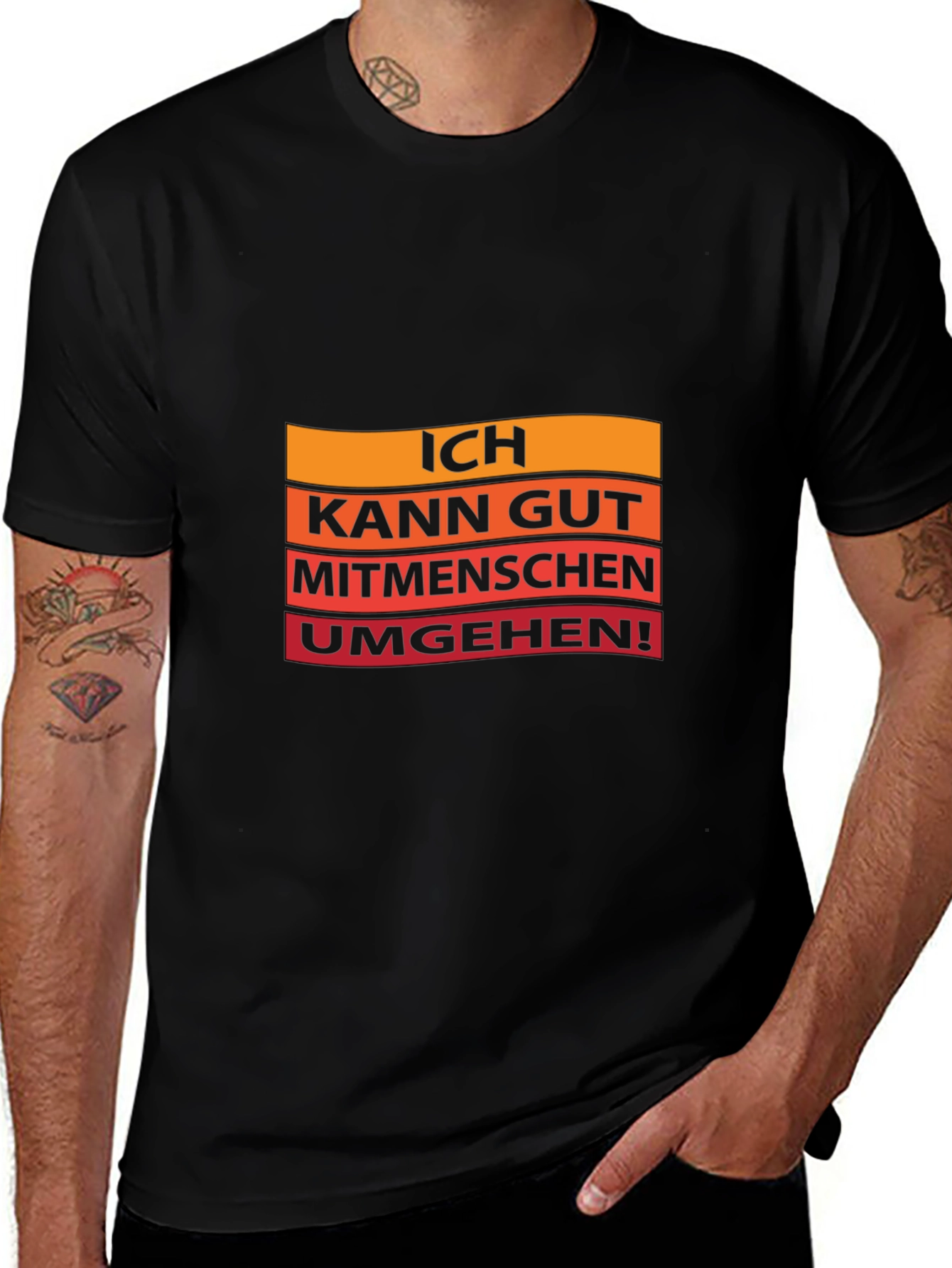 Ich Kann Gut T-Shirt - Black Crew Neck
