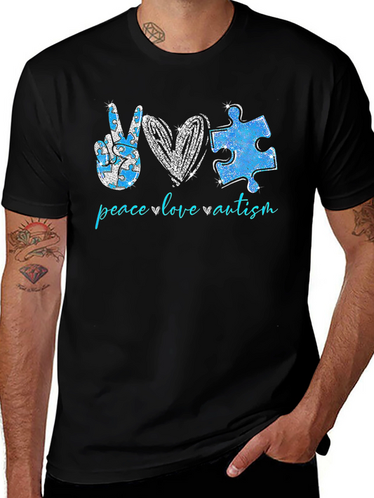 Peace Love Autism T-Shirt