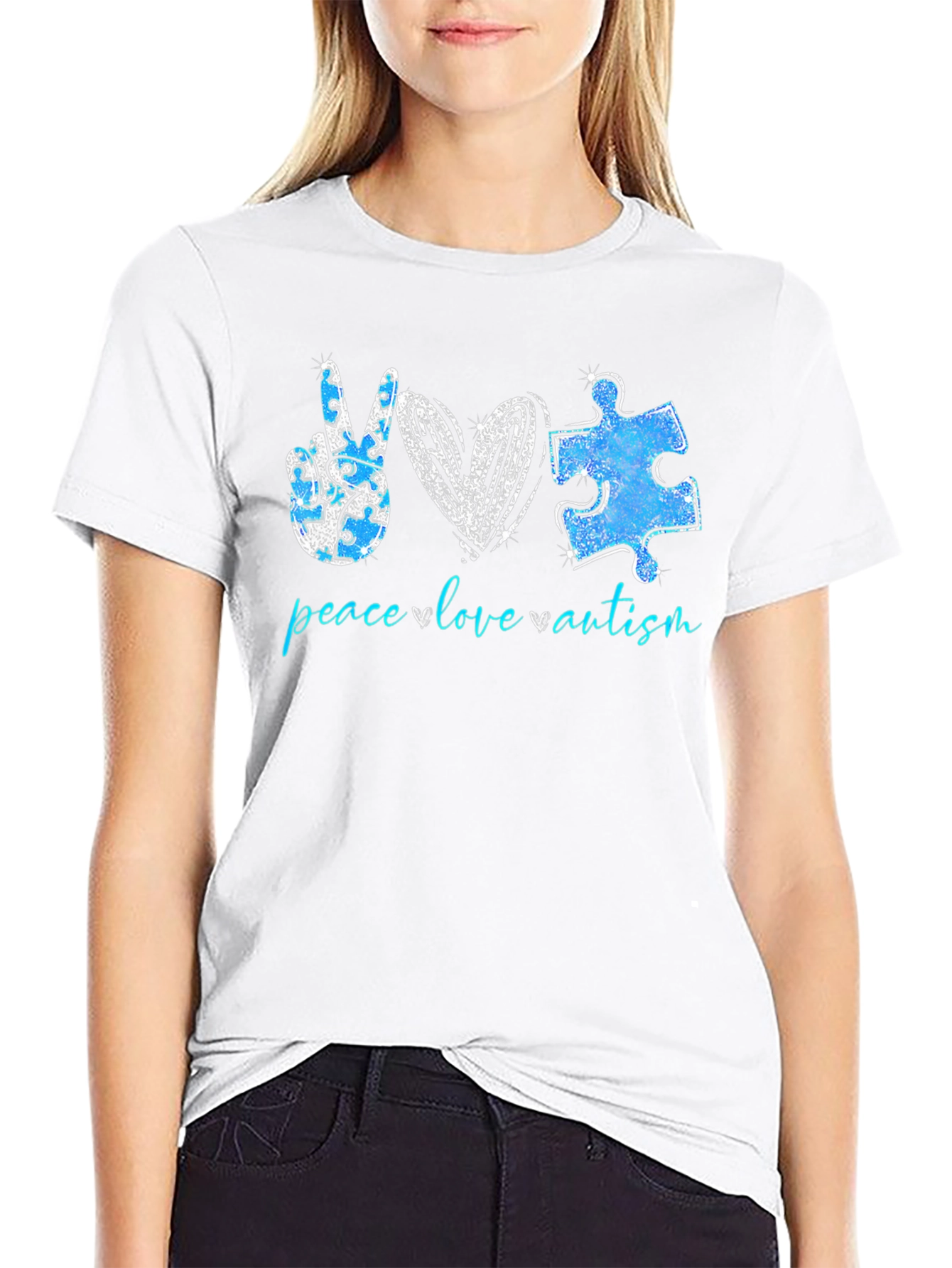 Peace Love Autism T-Shirt