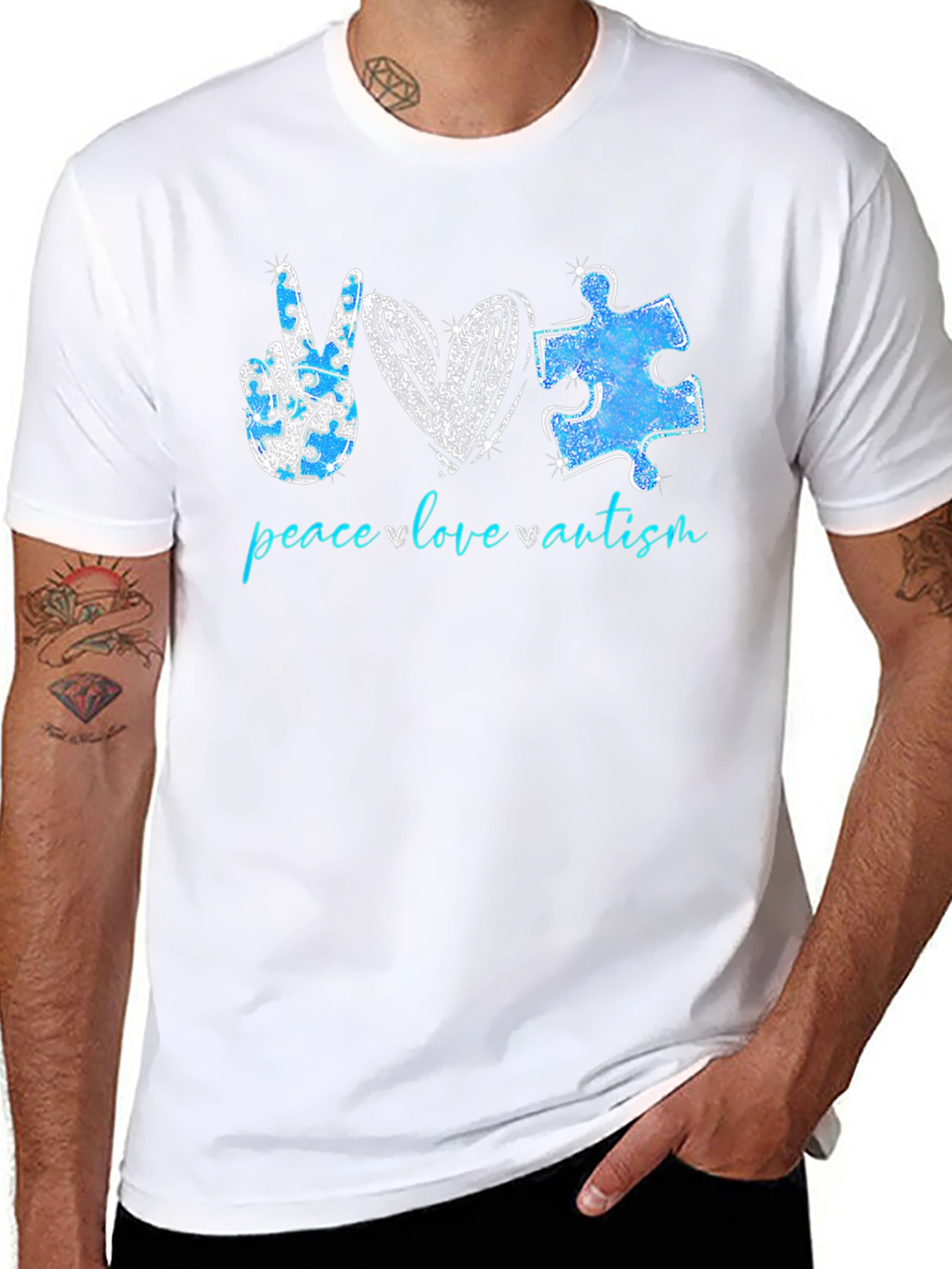 Peace Love Autism T-Shirt