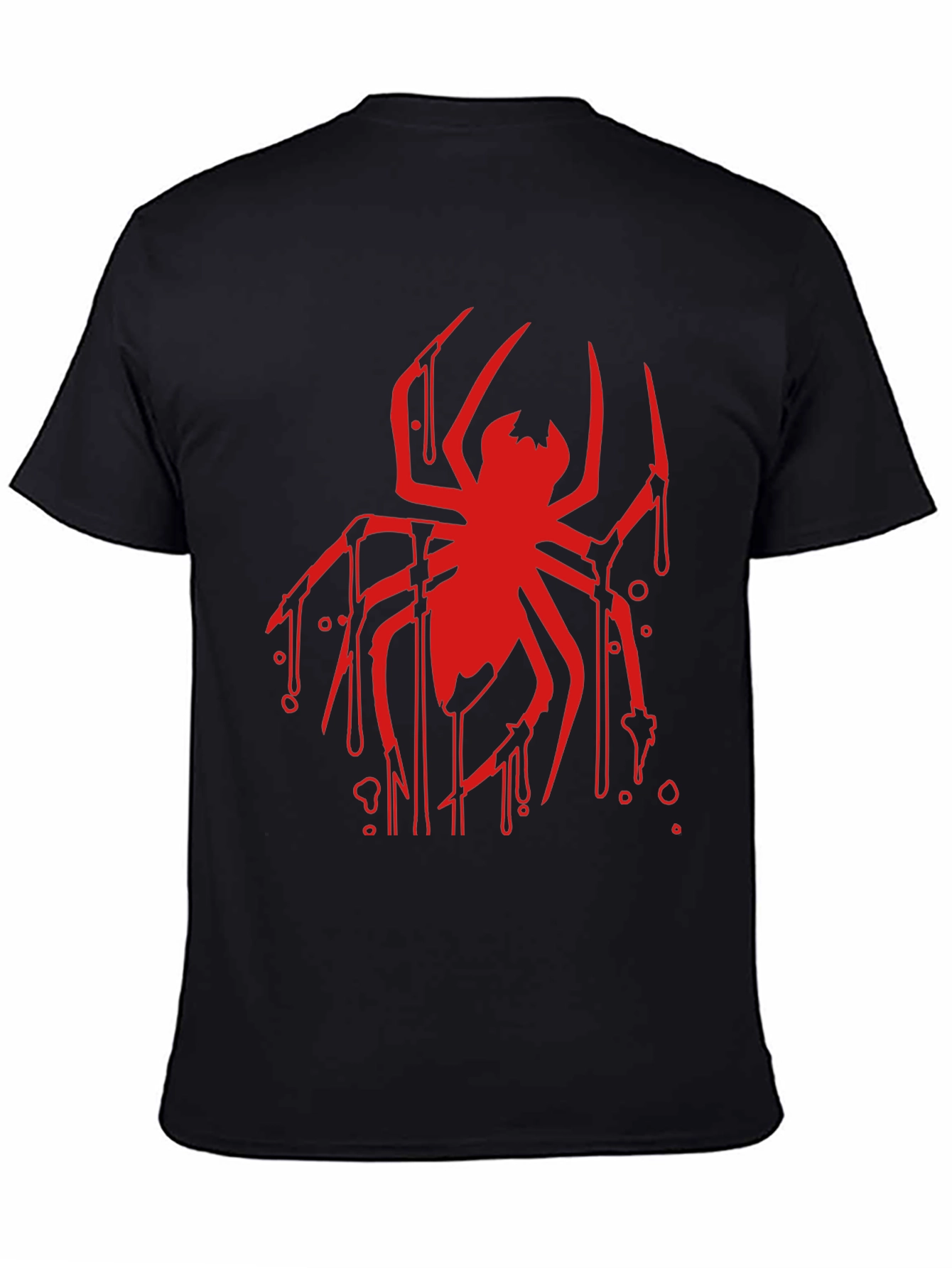 Red Spider Graphic Black T-Shirt