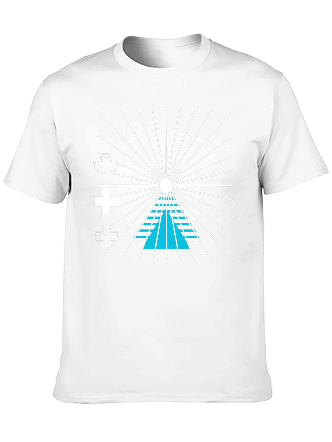 Abstract Graphic Tee - Black