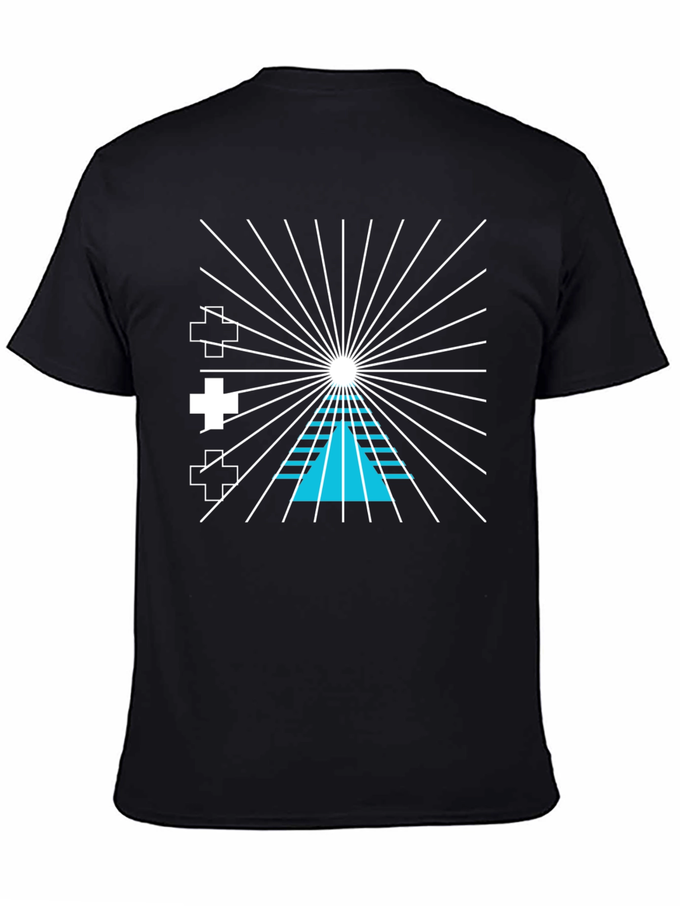 Abstract Graphic Tee - Black