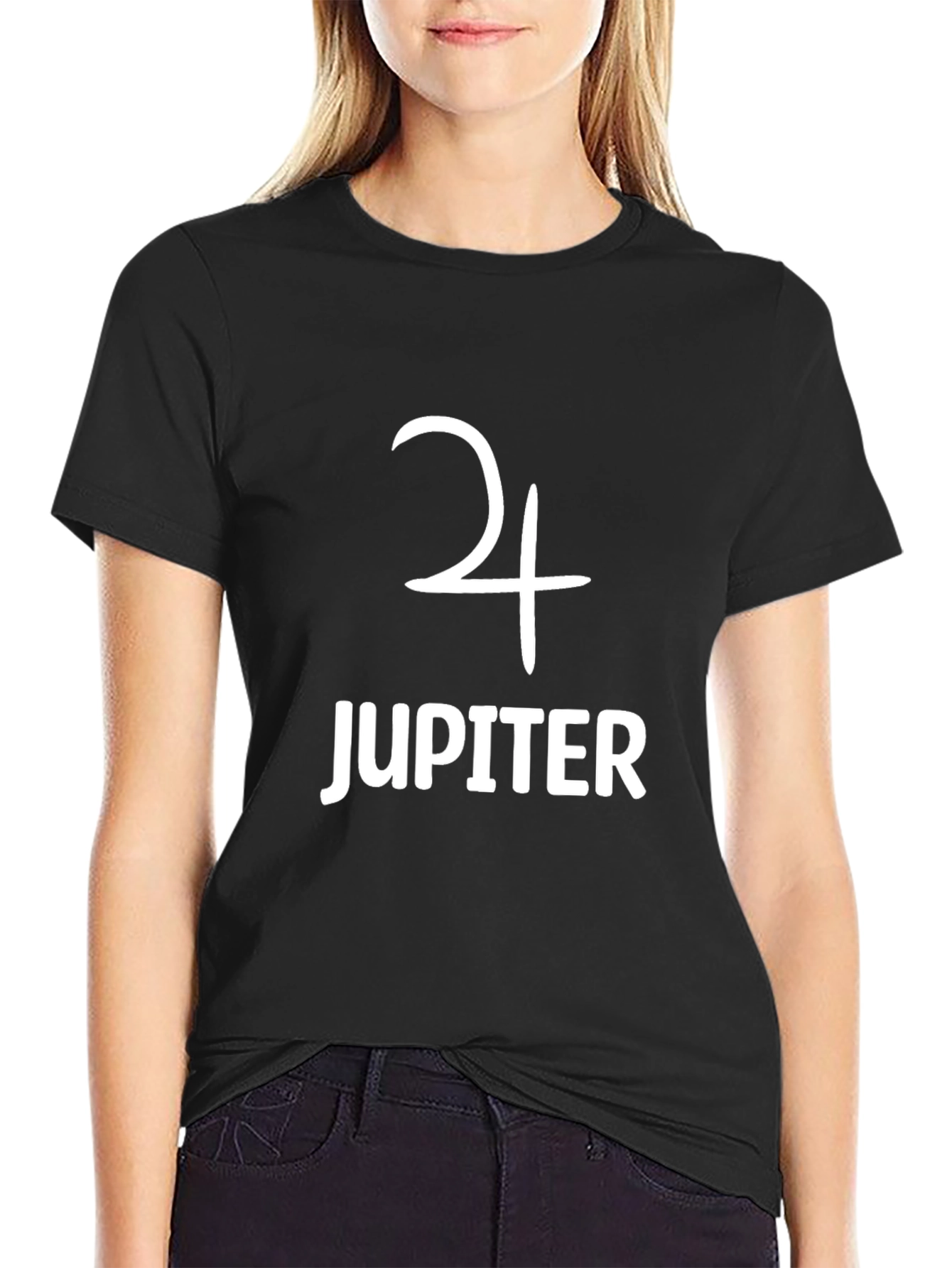 Jupiter Symbol Graphic Black T-Shirt