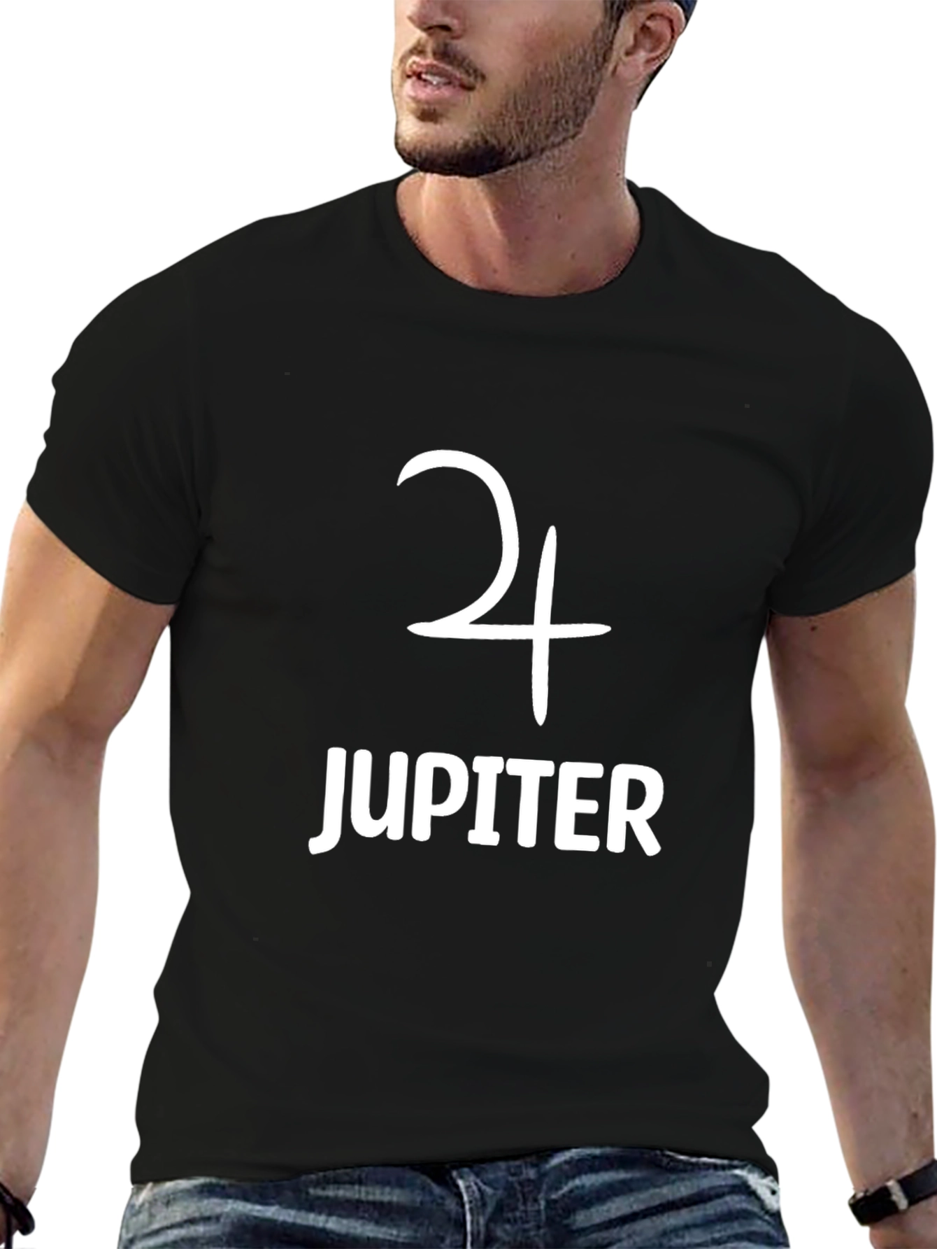 Jupiter Symbol Graphic Black T-Shirt