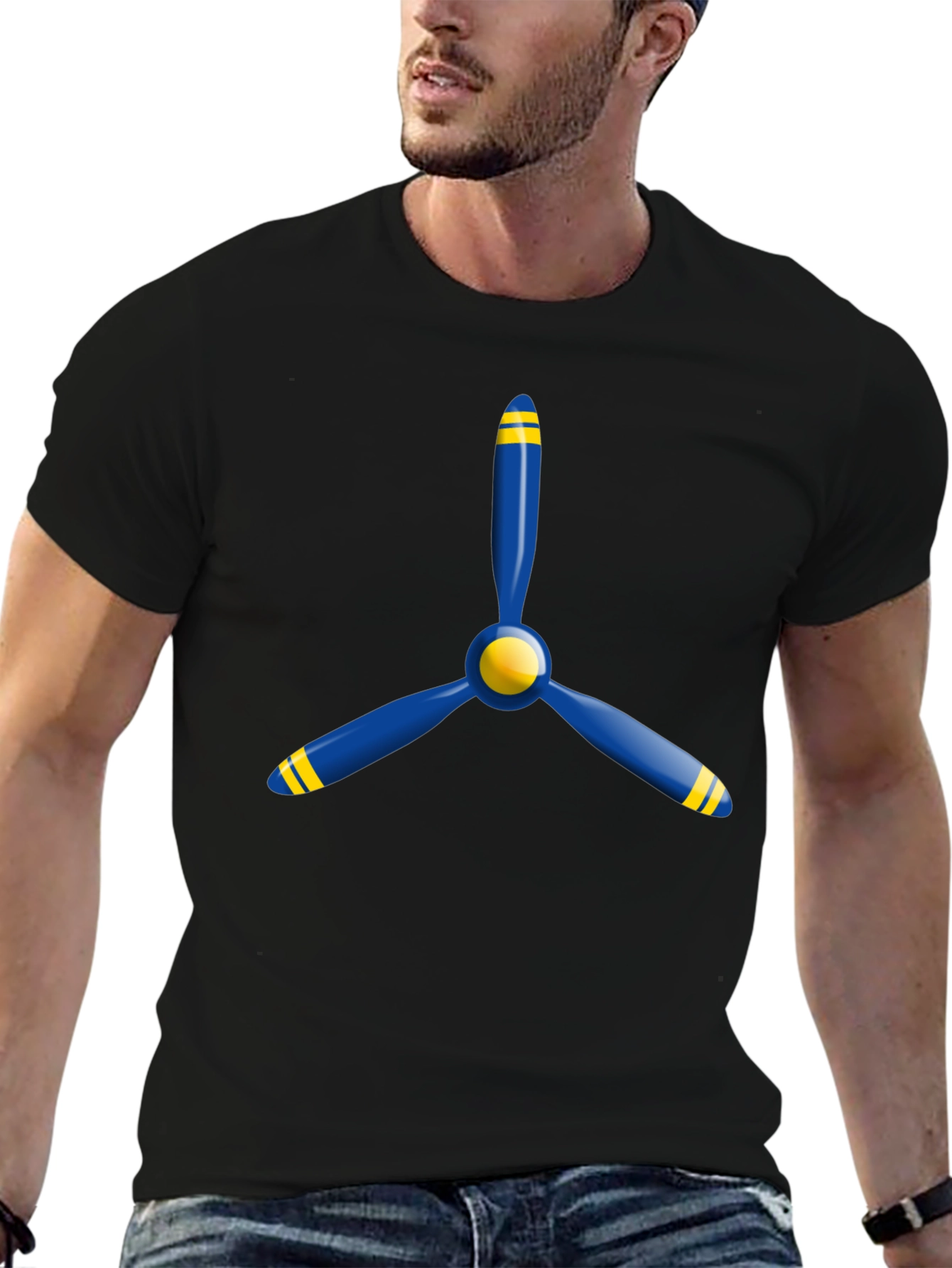 Airplane Propeller Graphic Tee