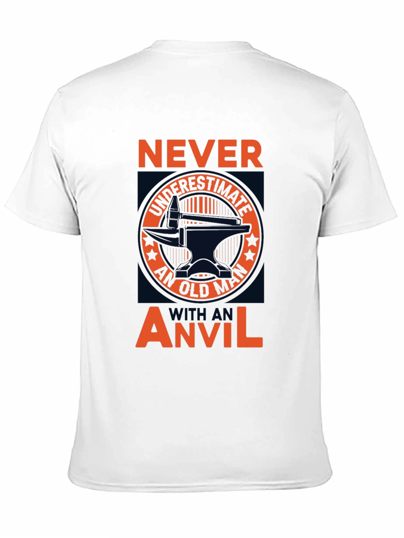 Never Underestimate Old Man Anvil T-Shirt