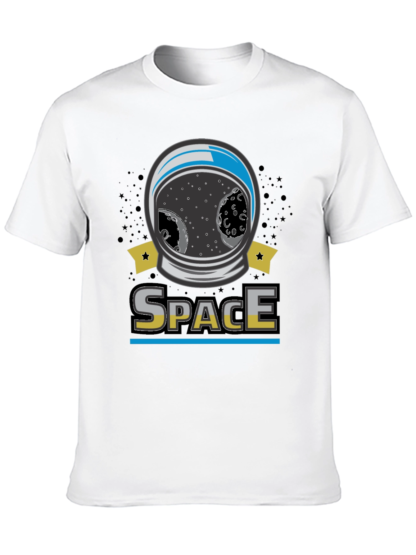 Space Helmet Graphic T-Shirt - Explore the Universe!