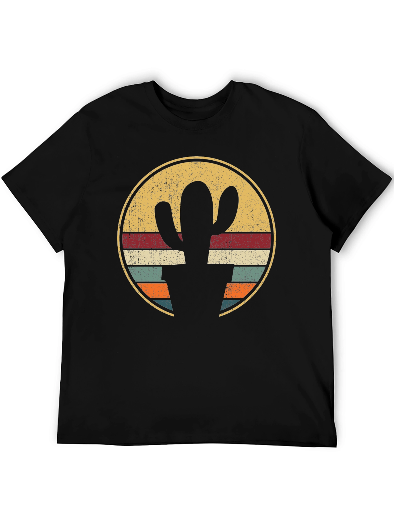 Retro Cactus Circle Graphic Tee
