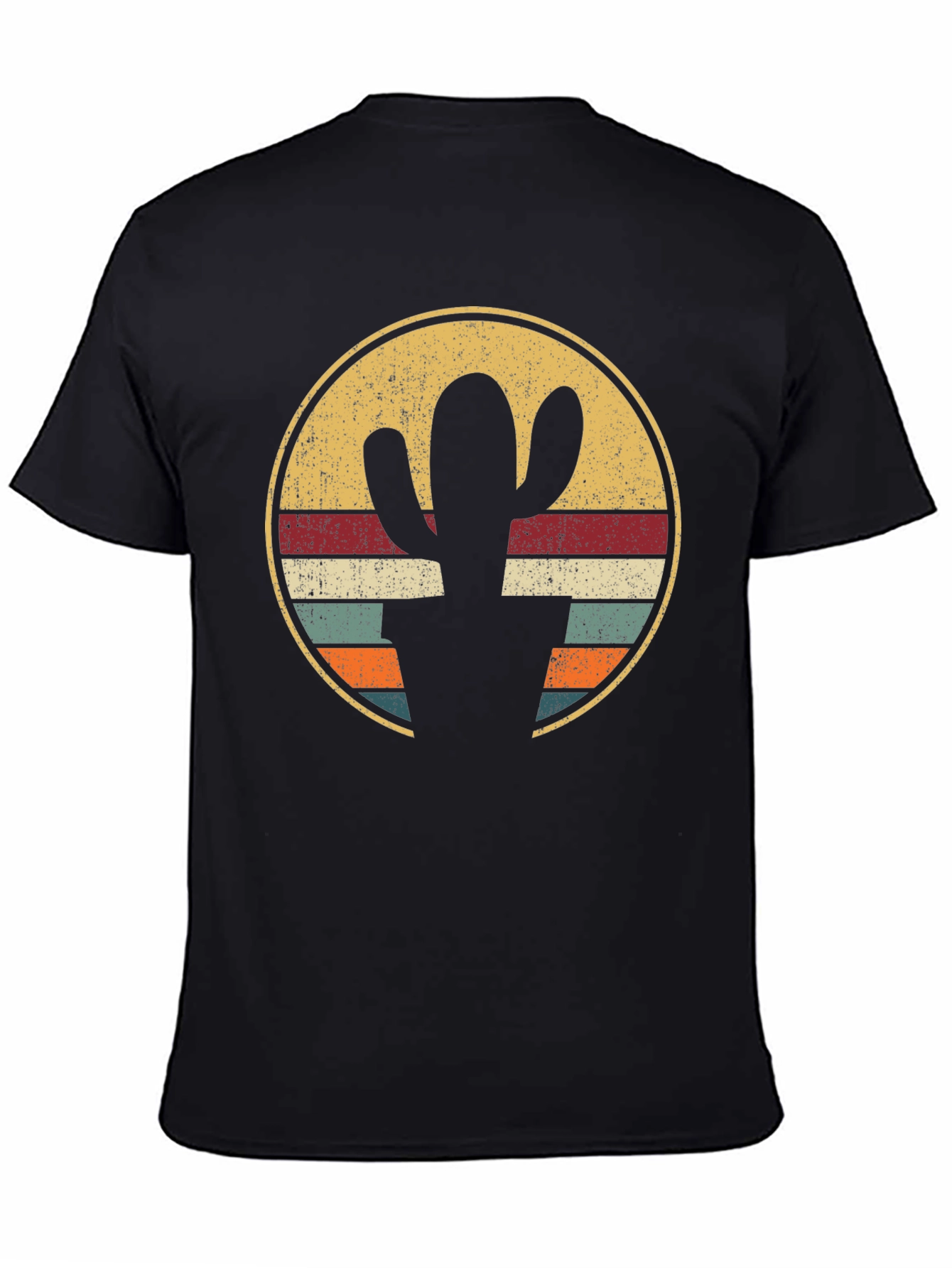 Retro Cactus Circle Graphic Tee