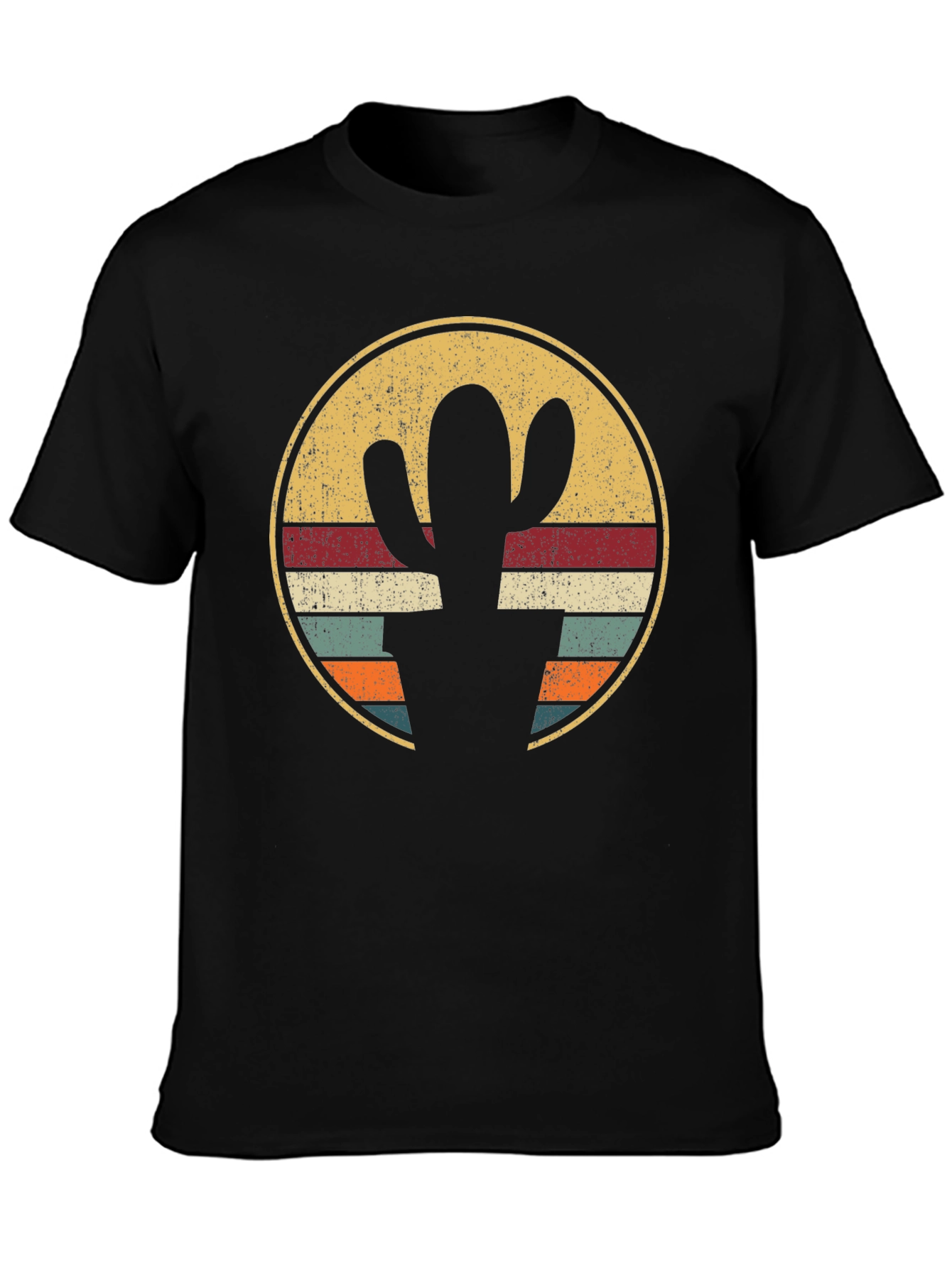 Retro Cactus Circle Graphic Tee