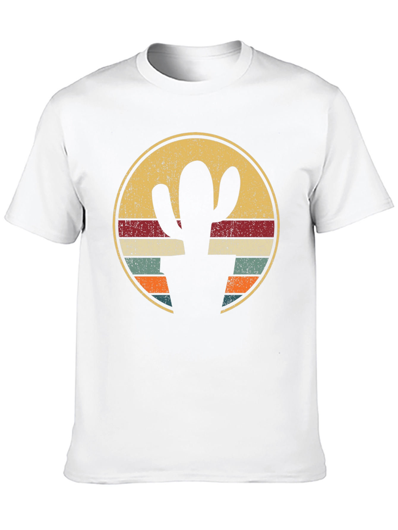 Retro Cactus Circle Graphic Tee