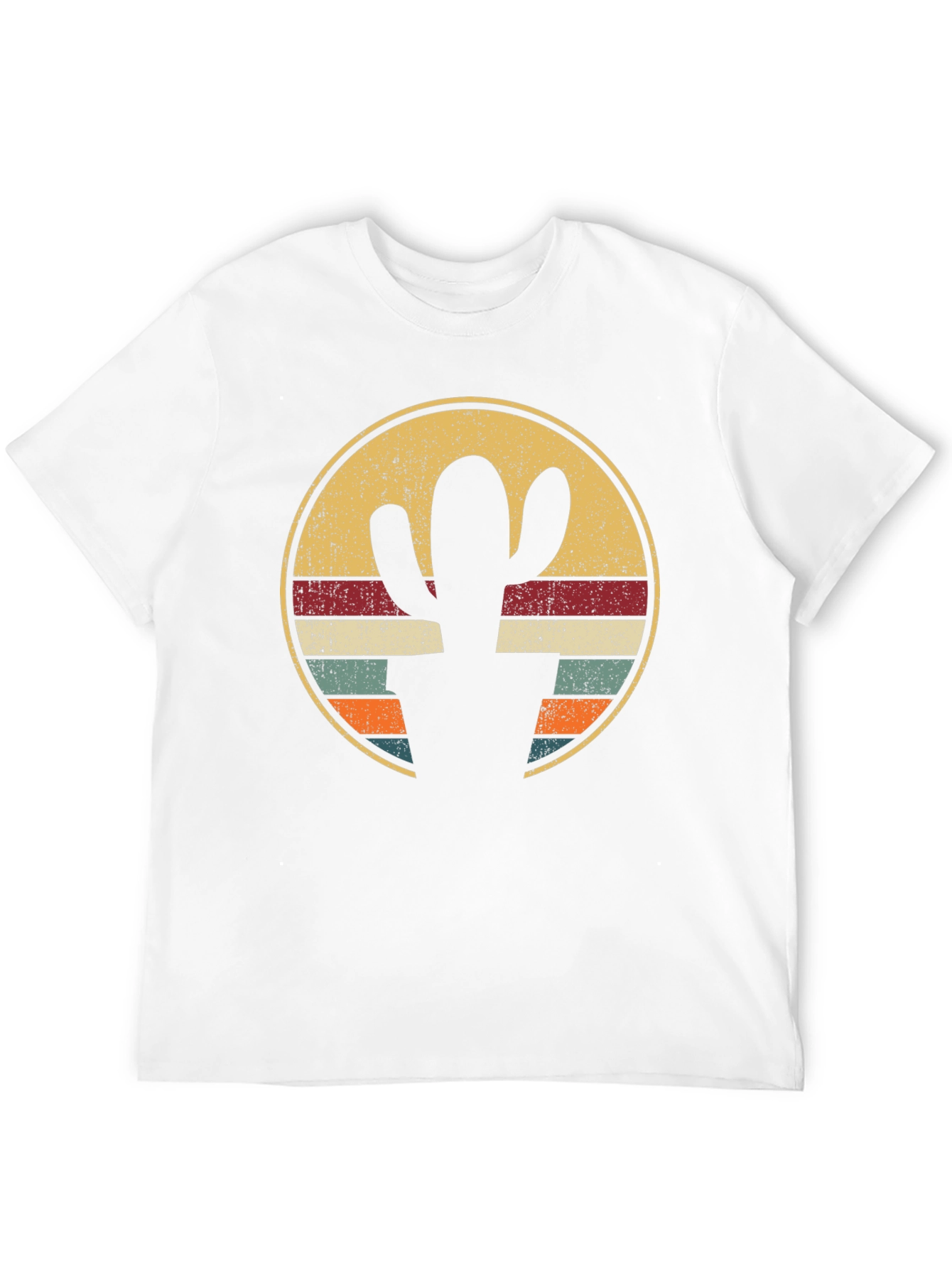 Retro Cactus Circle Graphic Tee