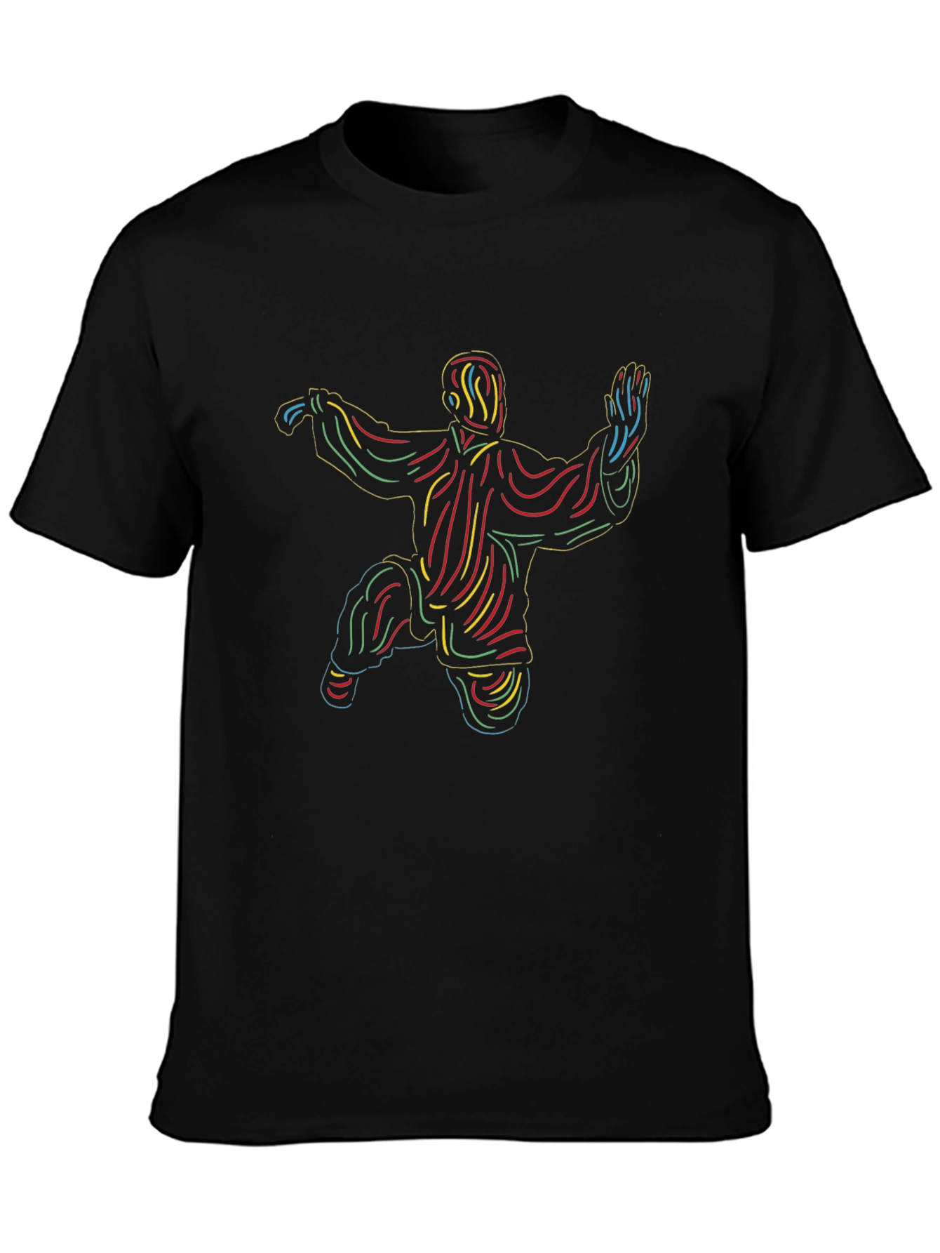 Tai Chi Black Graphic T-Shirt