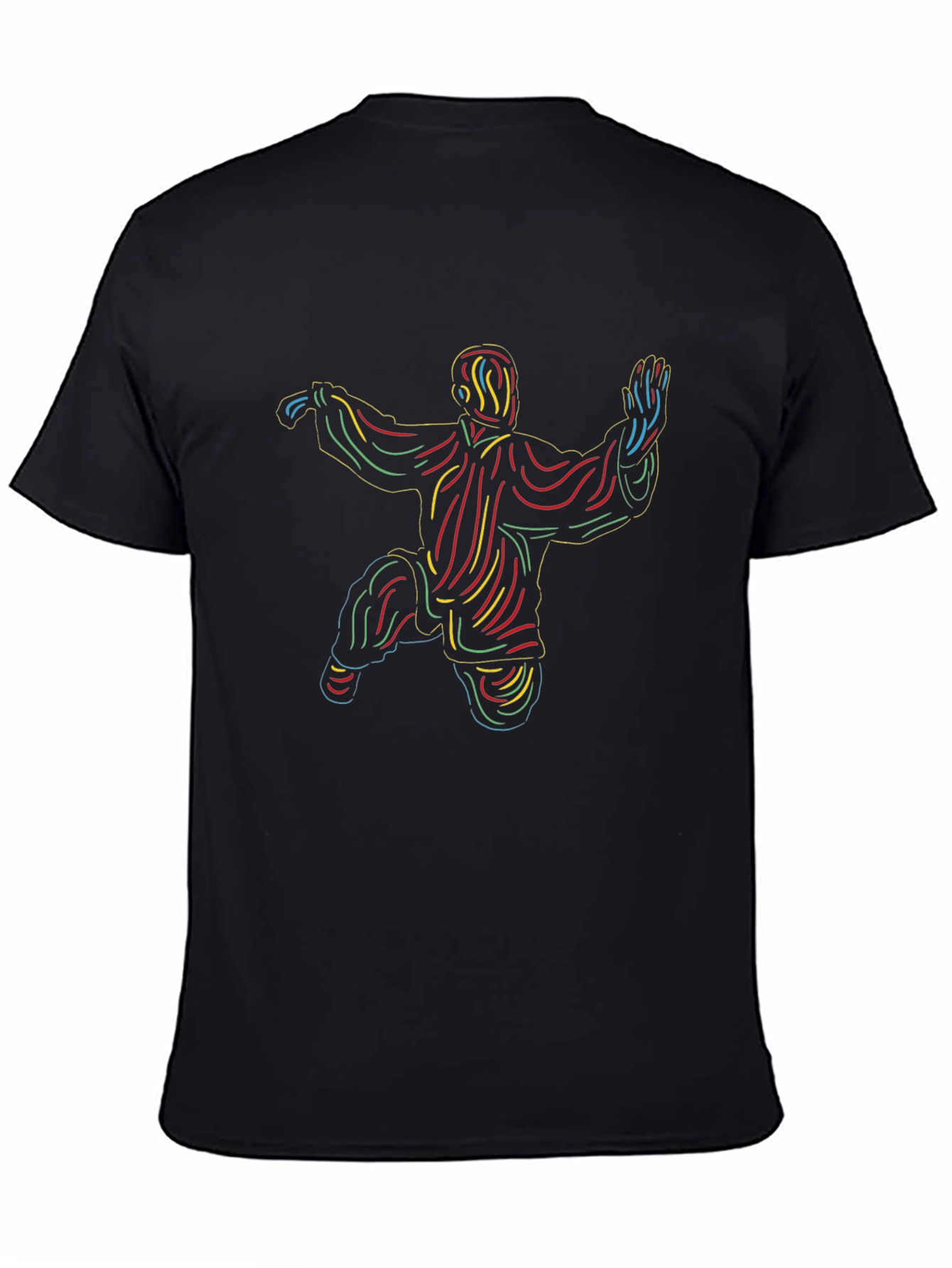 Tai Chi Black Graphic T-Shirt
