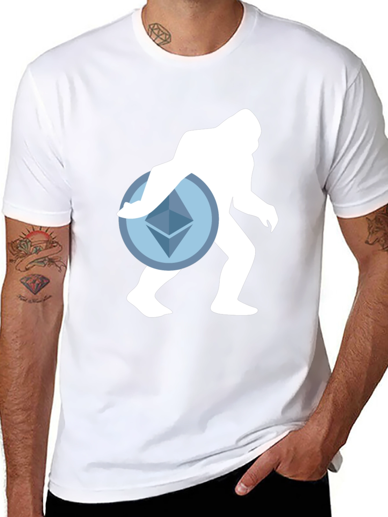 Crypto Sasquatch T-Shirt - Ethereum Design