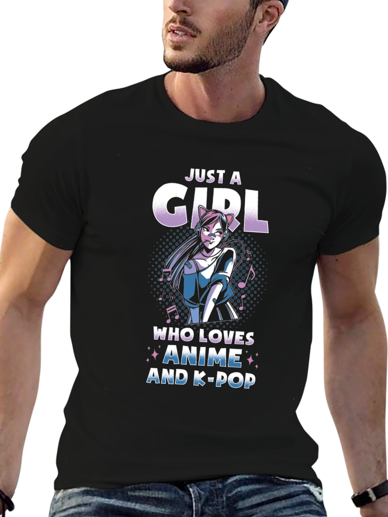 Anime & K-Pop Girls Graphic Tee