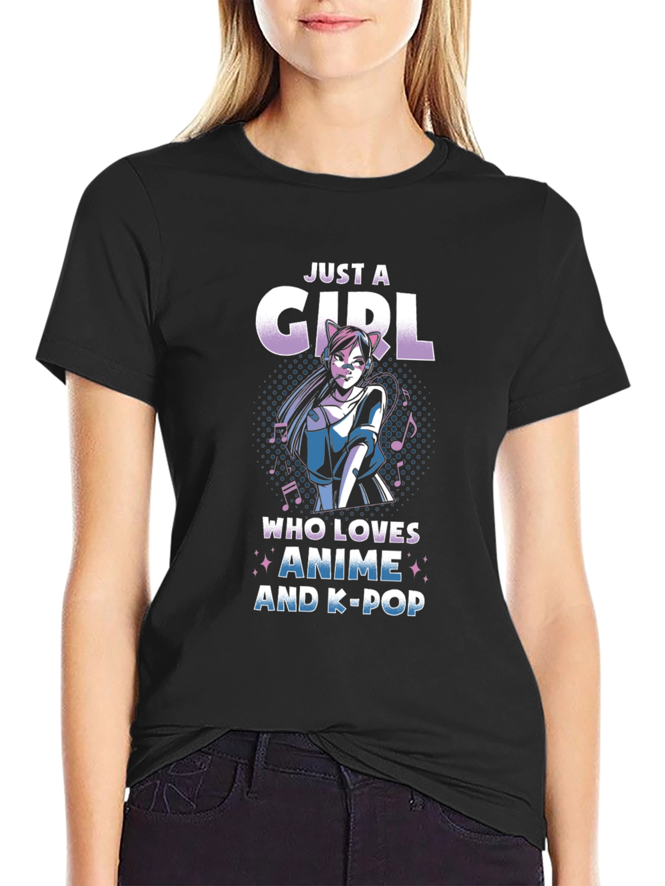 Anime & K-Pop Girls Graphic Tee