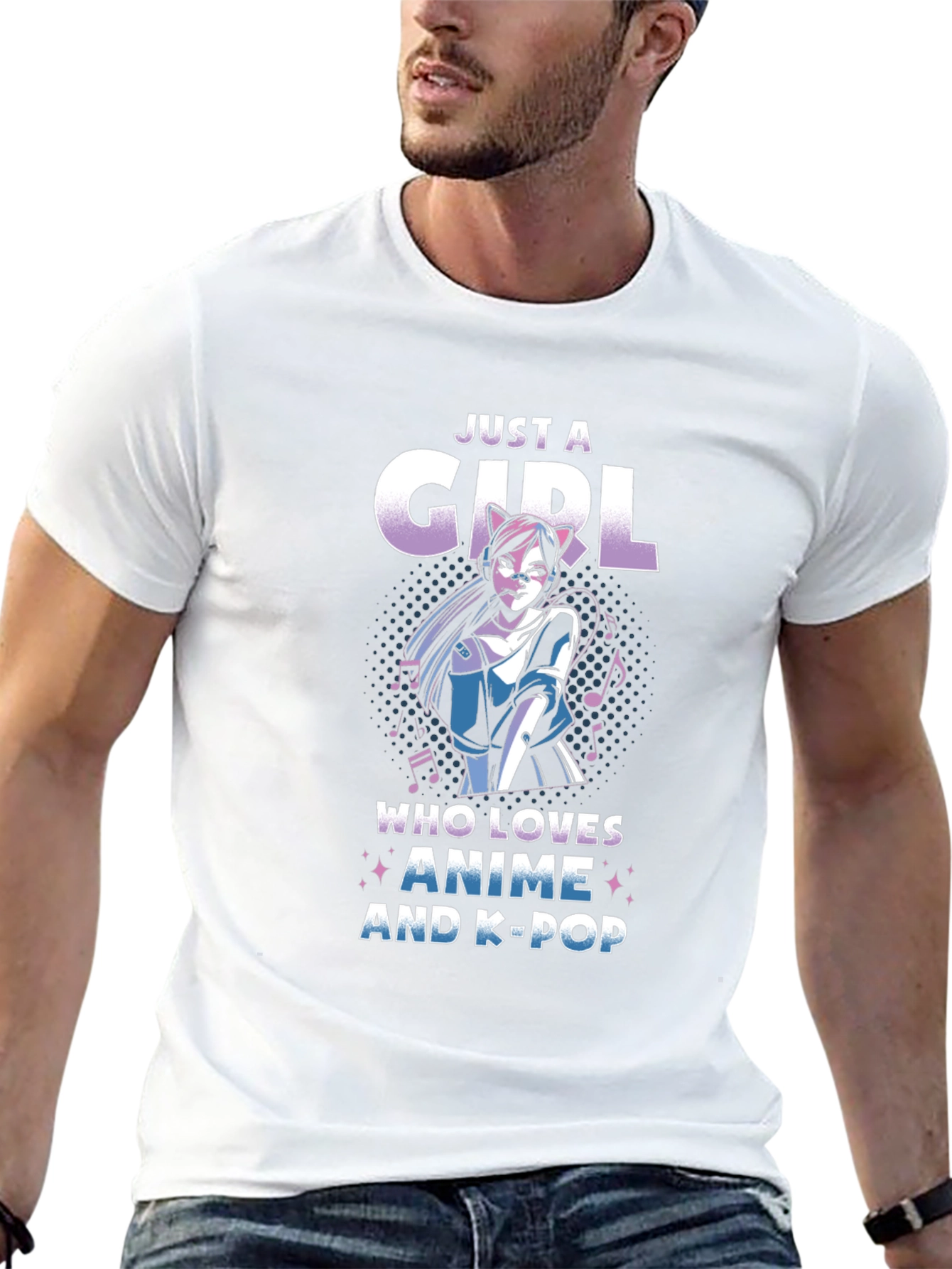 Anime & K-Pop Girls Graphic Tee