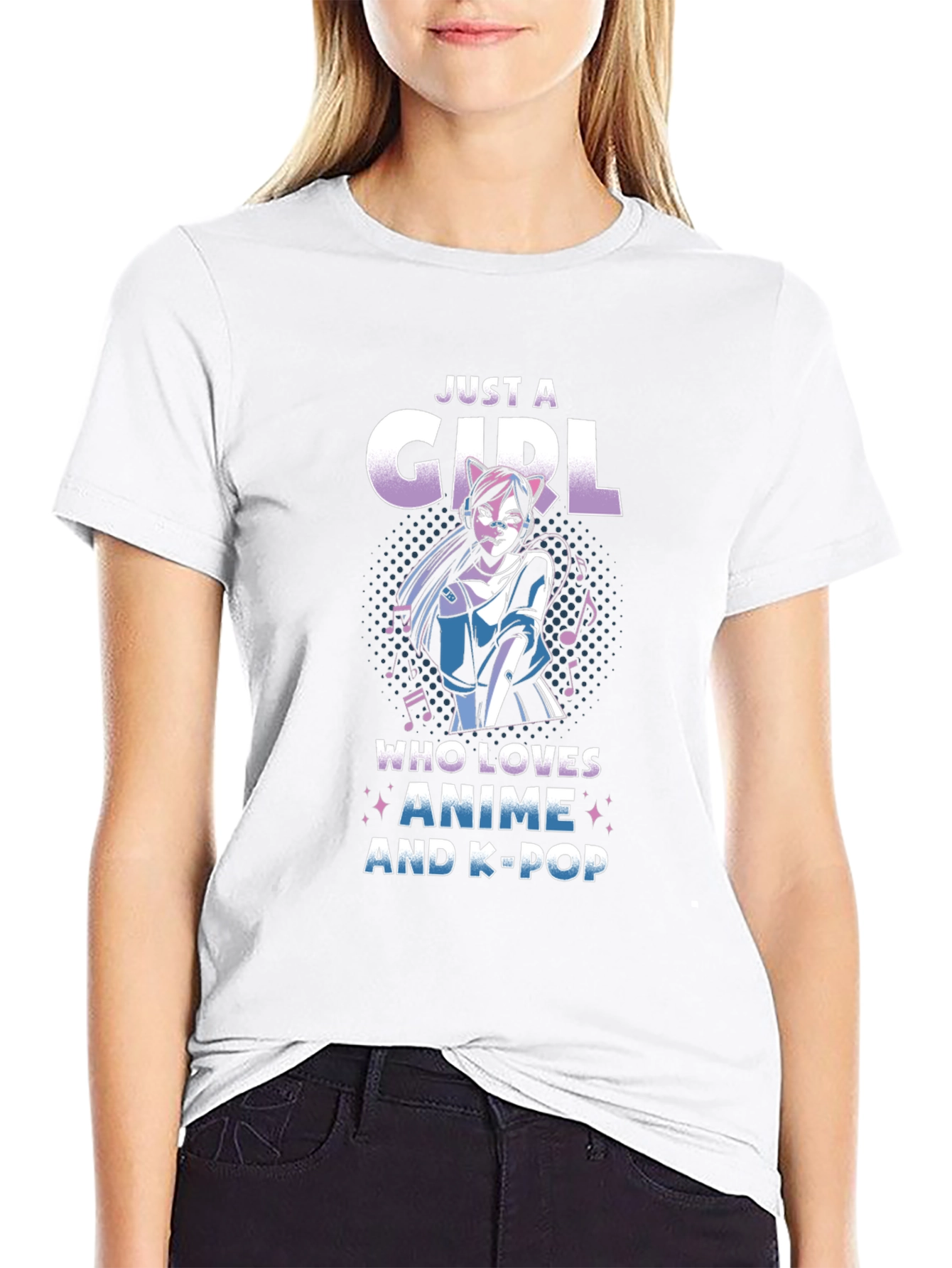 Anime & K-Pop Girls Graphic Tee