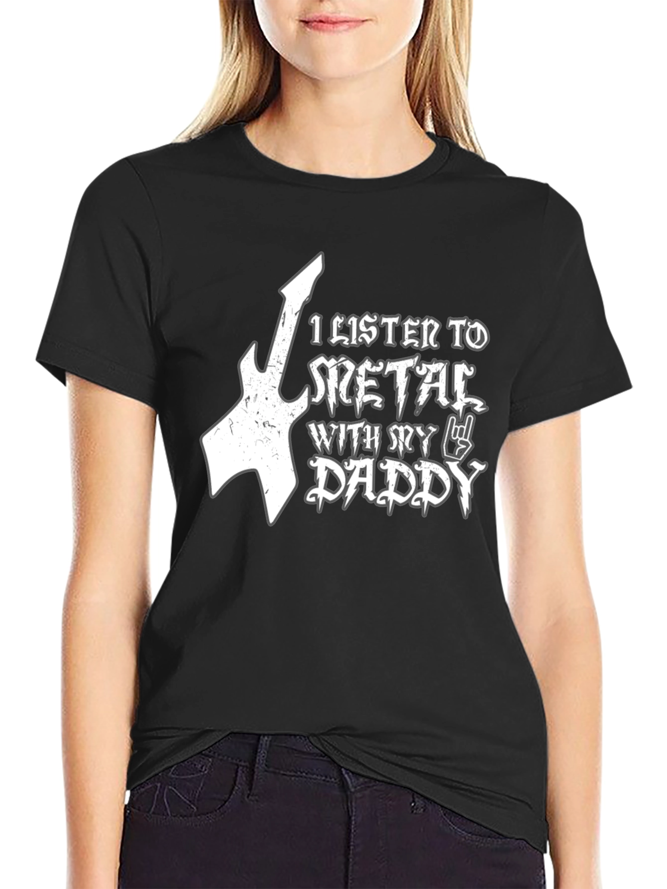 Metal Daddy T-Shirt - Black Cotton Tee