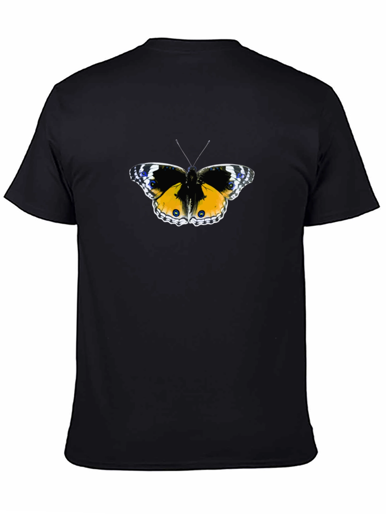 Butterfly Graphic Black T-Shirt for Men
