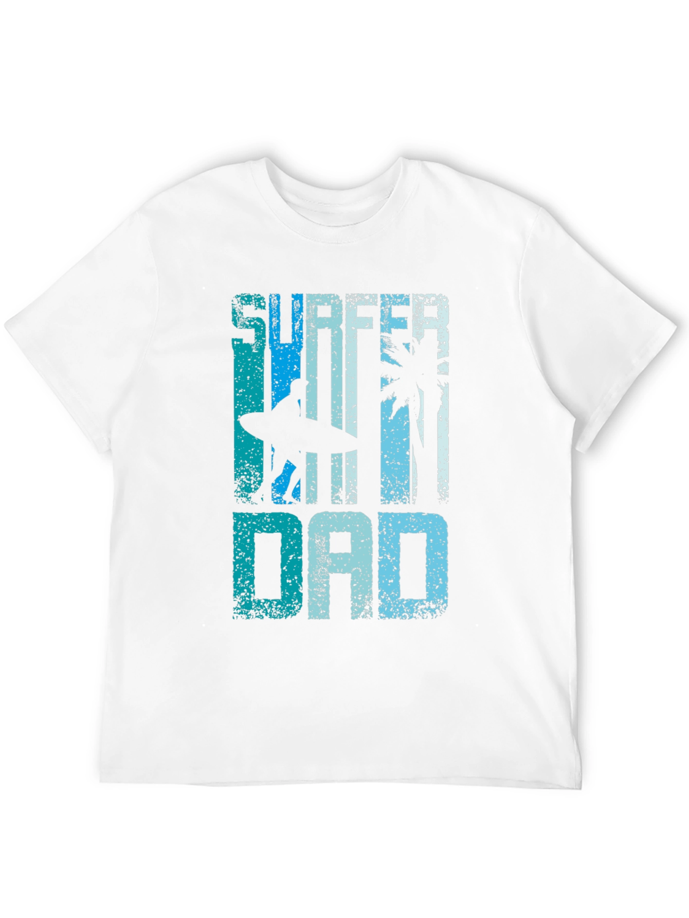 Surfer Dad Graphic Tee - Black Cotton T-Shirt
