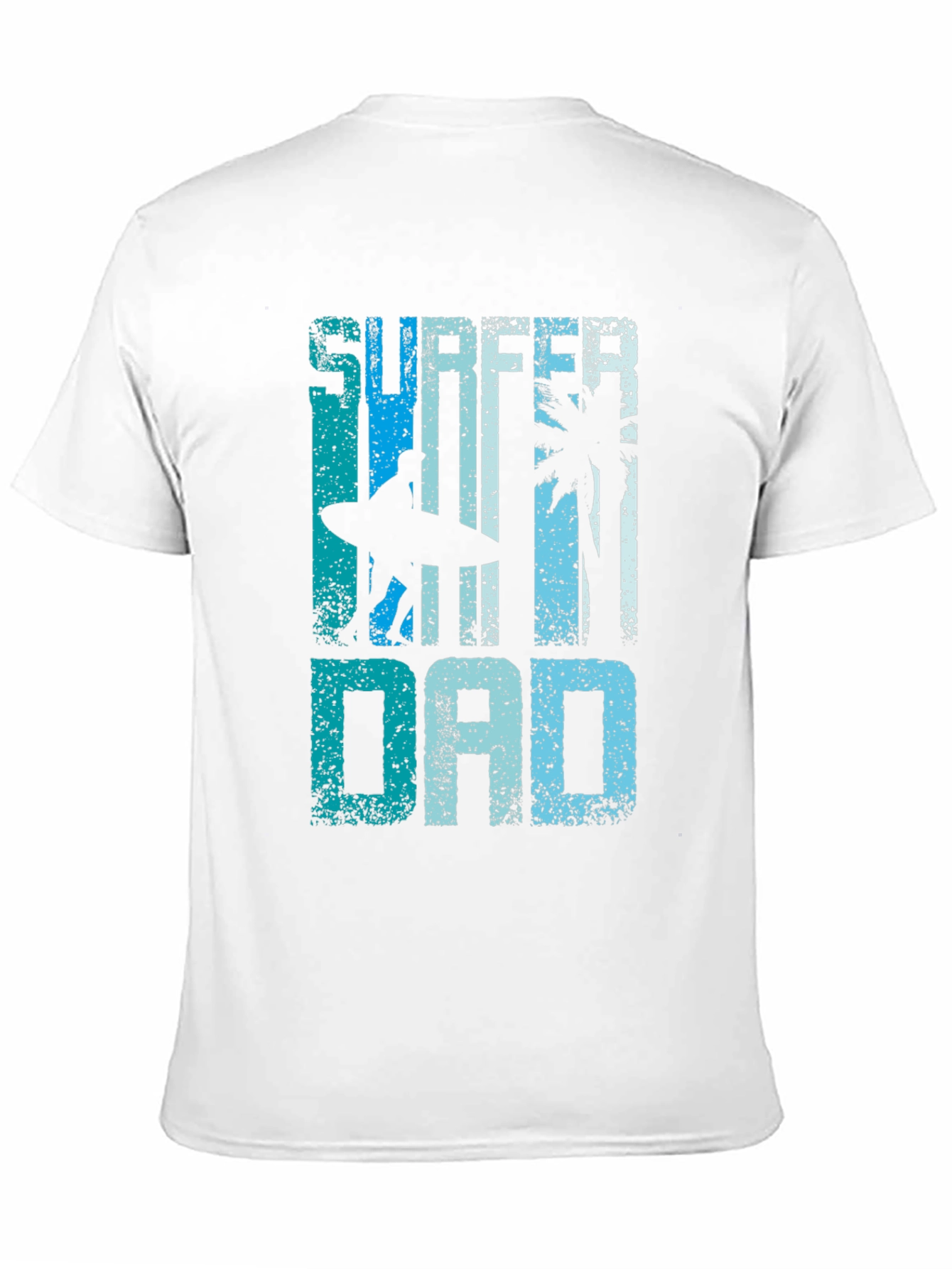 Surfer Dad Graphic Tee - Black Cotton T-Shirt
