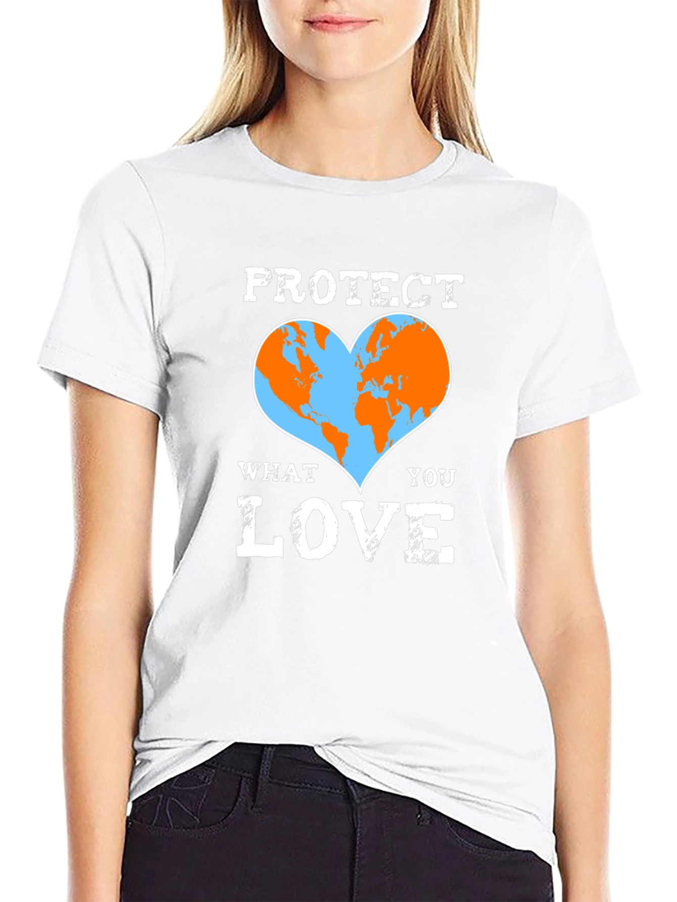 Protect What You Love Earth Heart T-Shirt