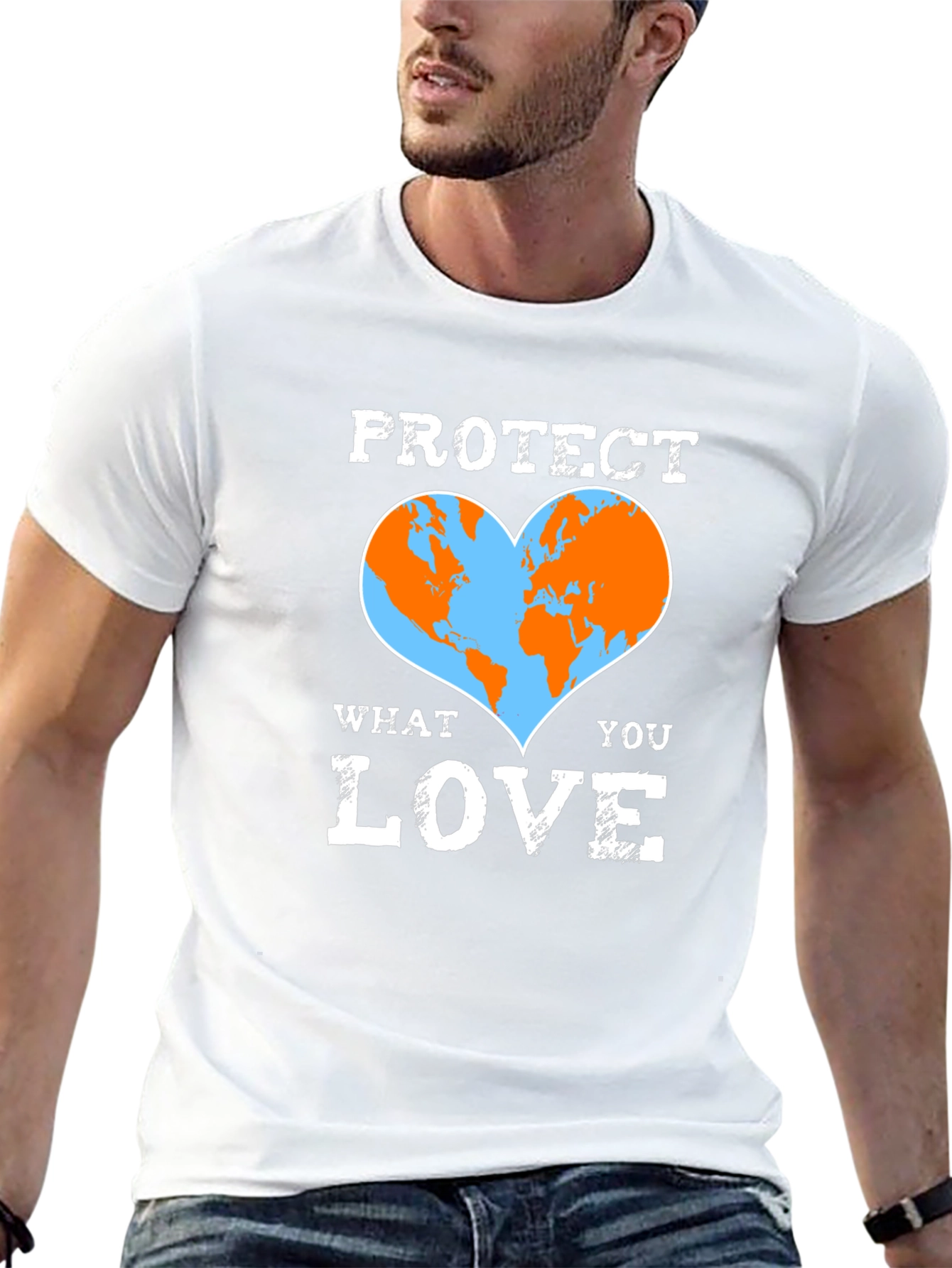 Protect What You Love Earth Heart T-Shirt