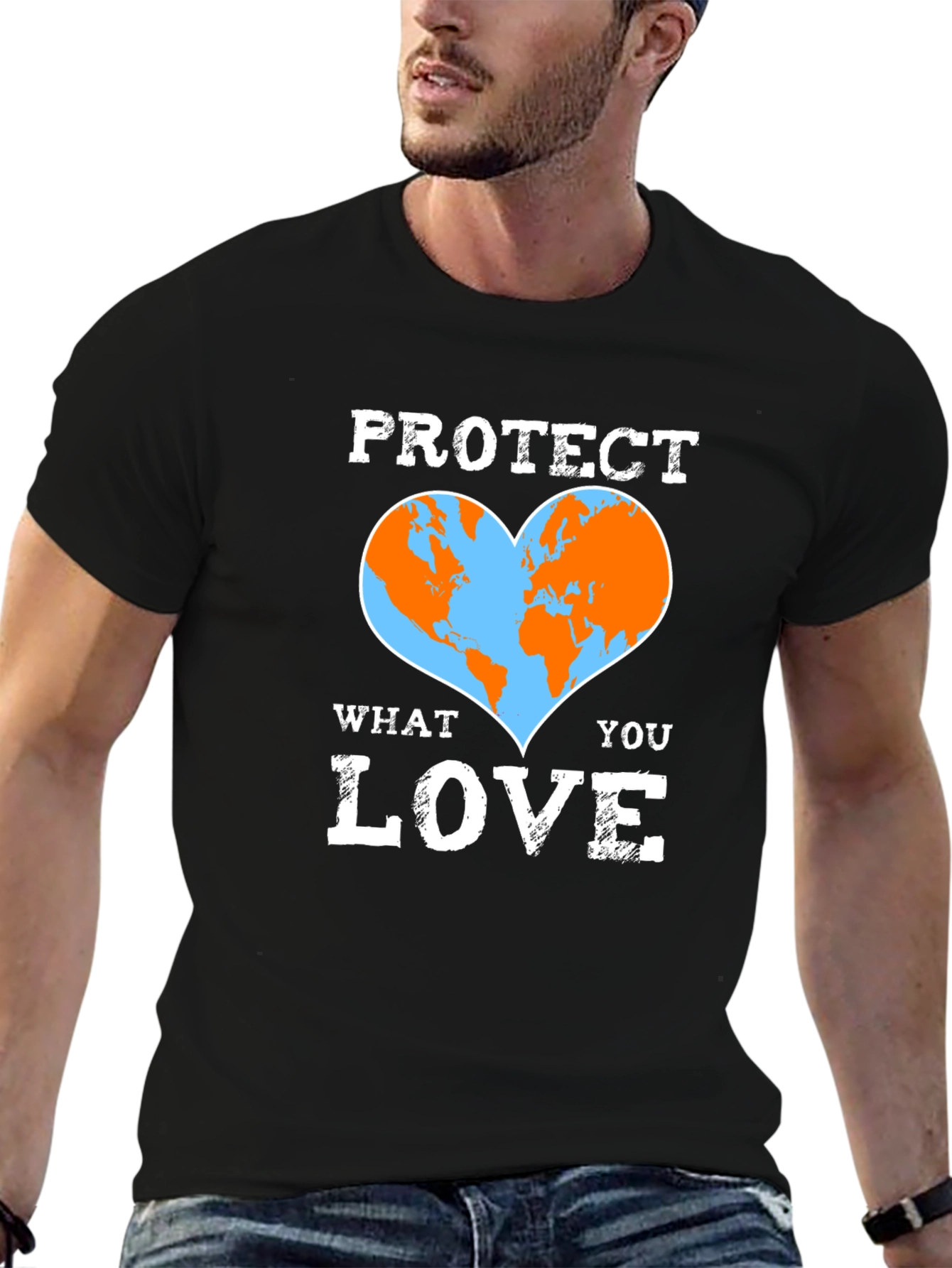 Protect What You Love Earth Heart T-Shirt