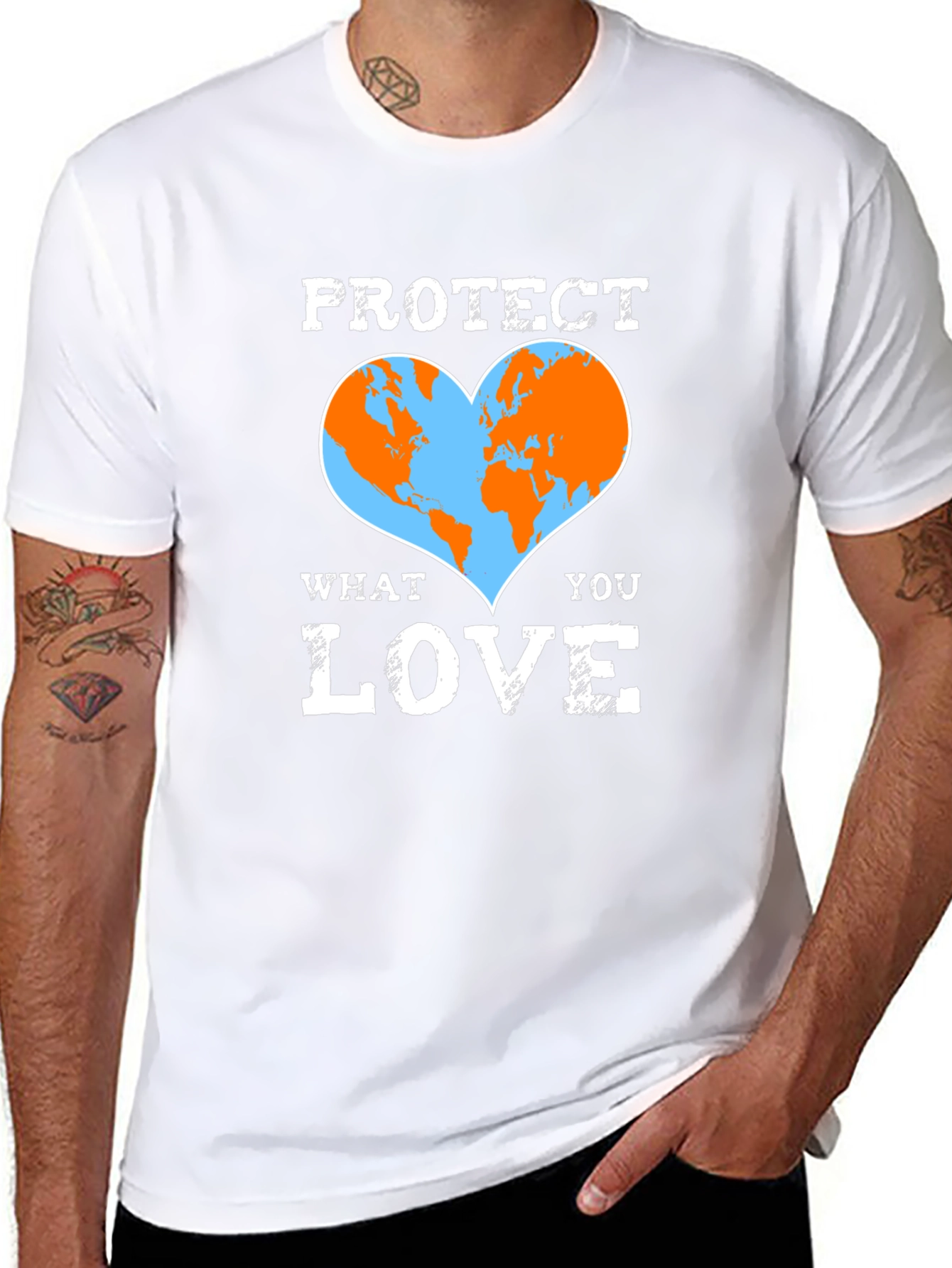 Protect What You Love Earth Heart T-Shirt