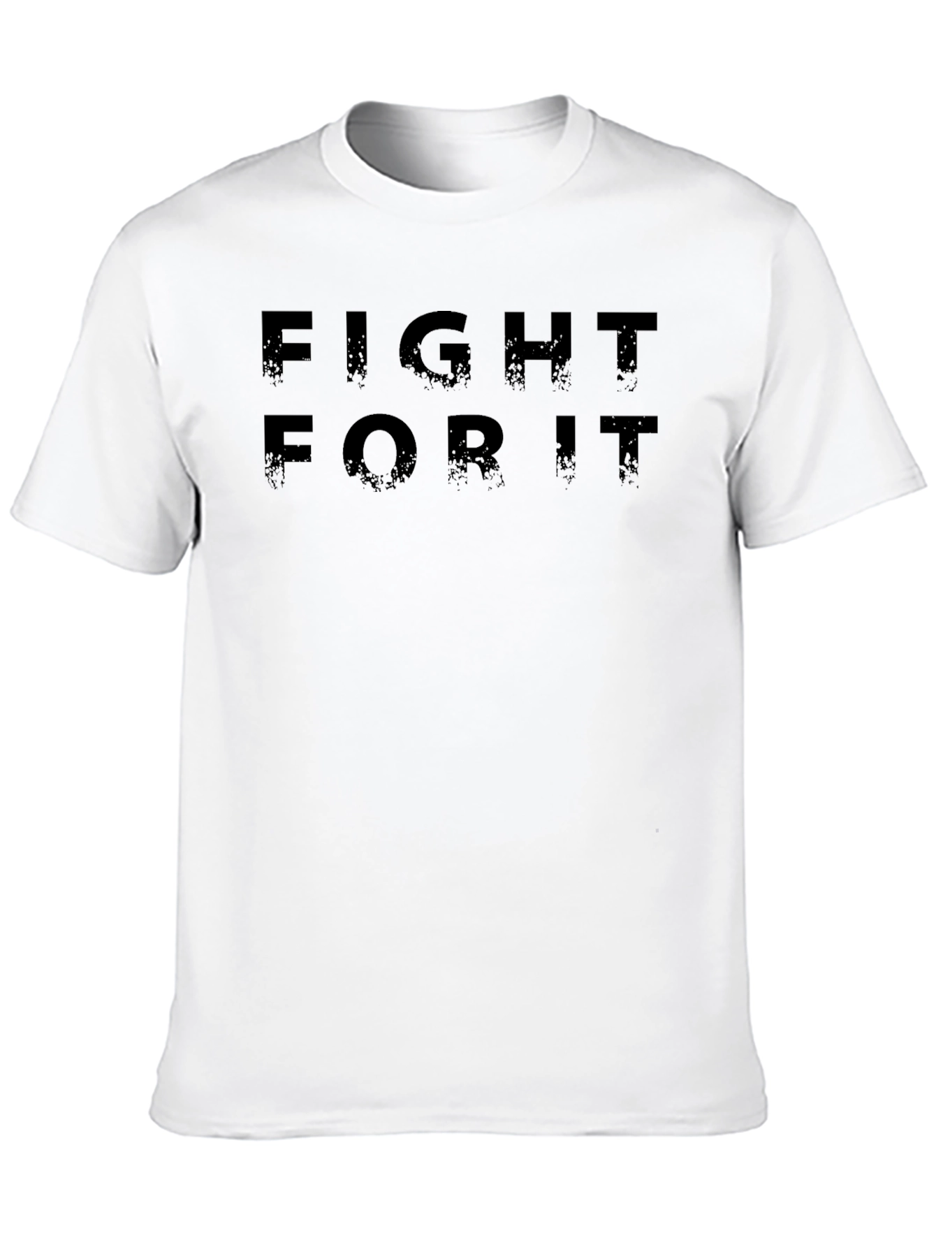 Fight For It Black Graphic Tee