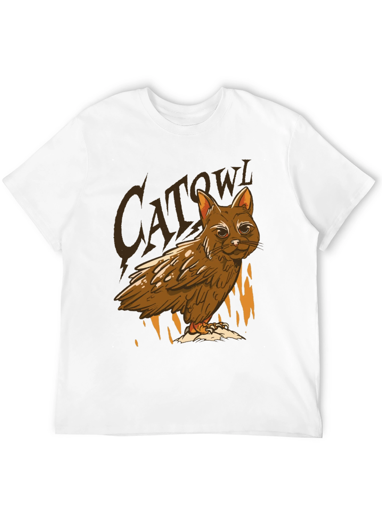 Cat Owl Hybrid T-Shirt - Funny Animal Tee