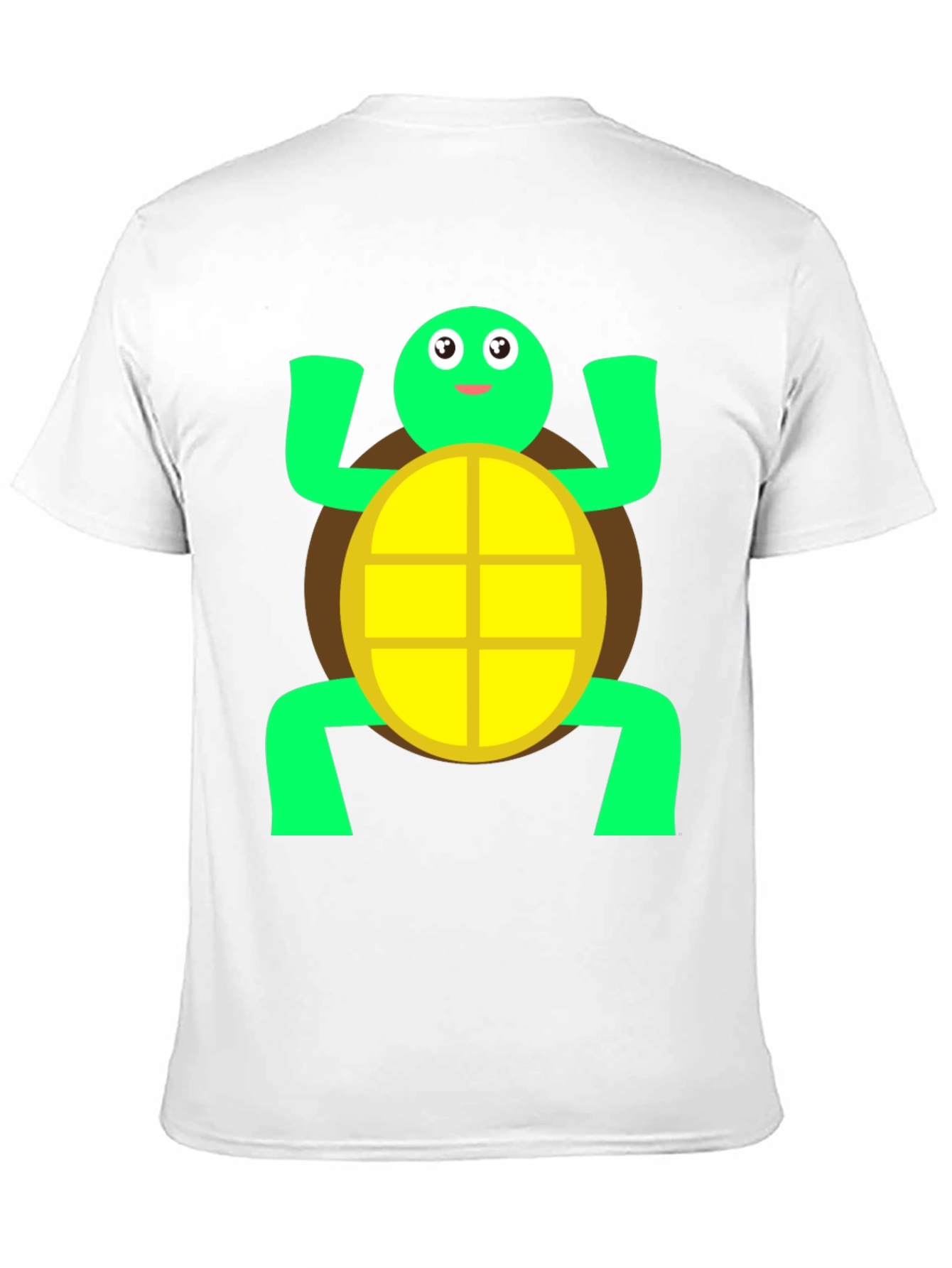 Cute Turtle Graphic Tee - Black Cotton T-Shirt