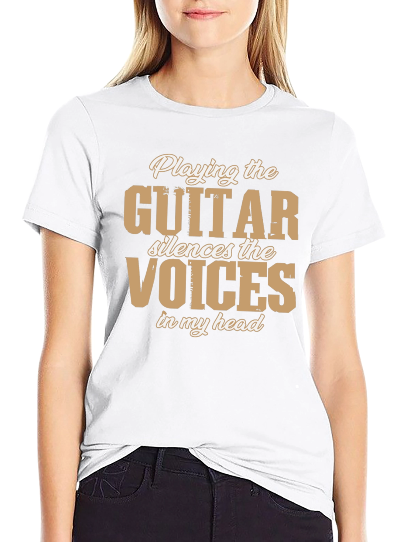 Guitar Silences Voices T-Shirt - Music Lover Tee
