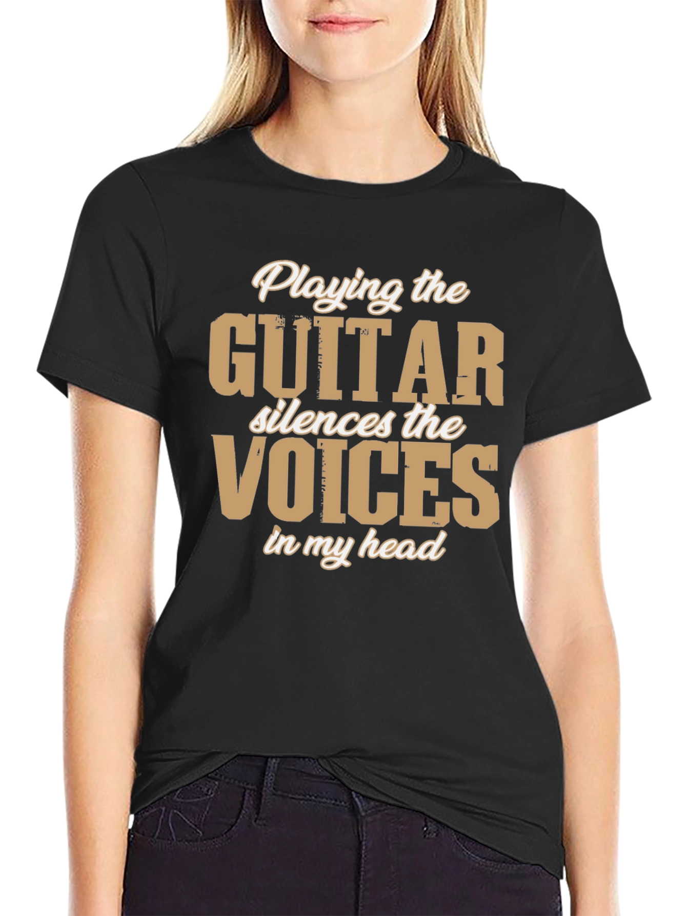 Guitar Silences Voices T-Shirt - Music Lover Tee