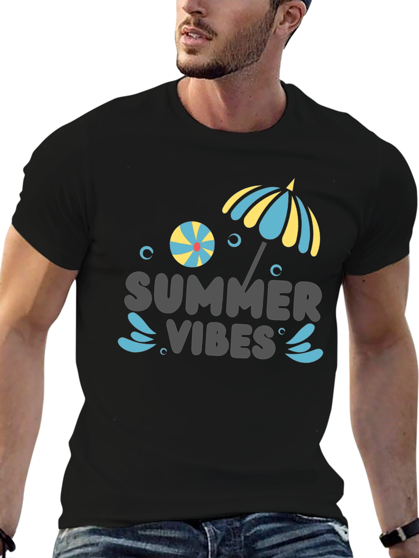 Summer Vibes Graphic Tee - Beach Ready!