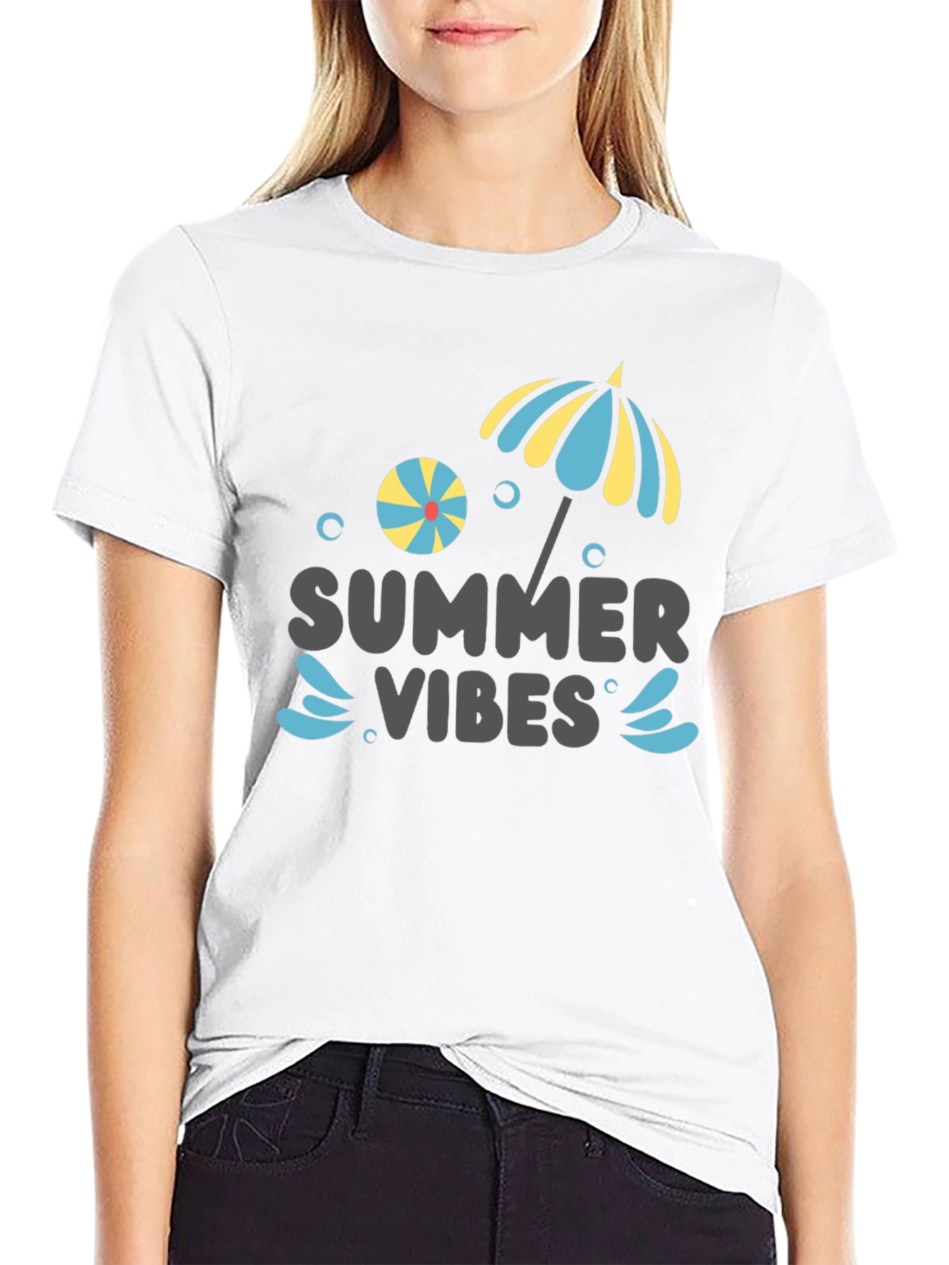 Summer Vibes Graphic Tee - Beach Ready!