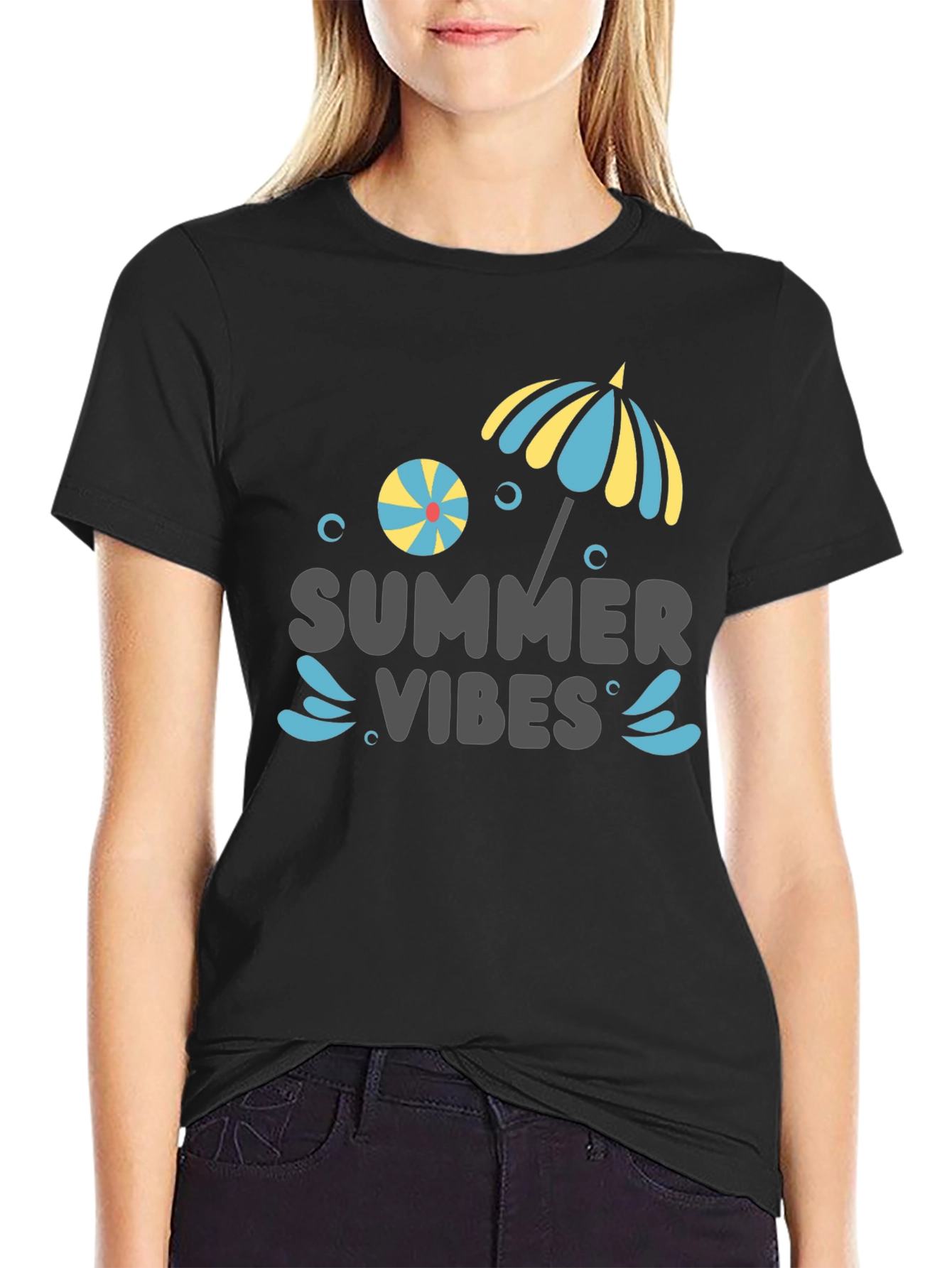Summer Vibes Graphic Tee - Beach Ready!