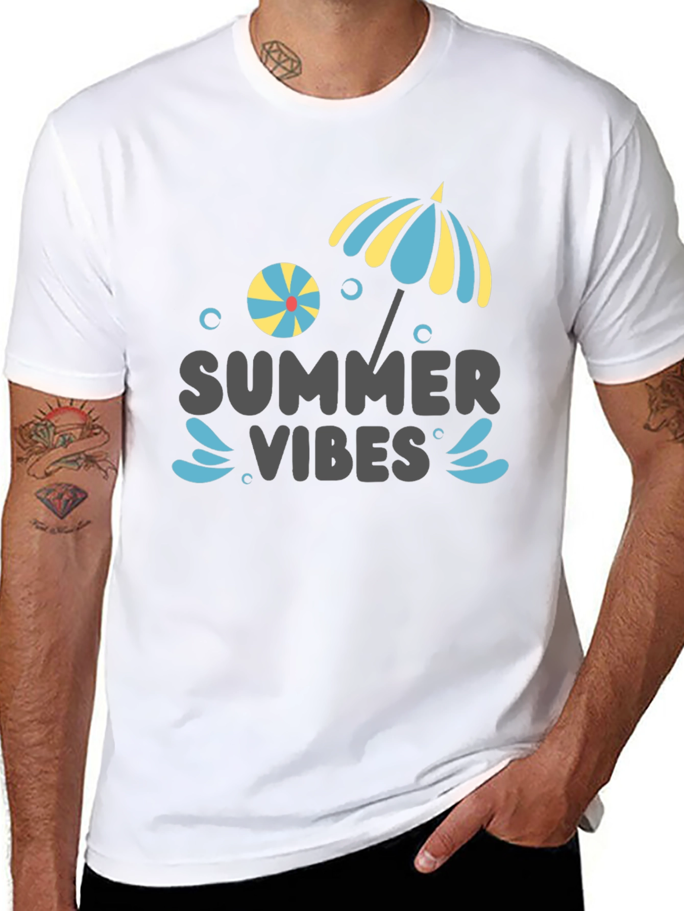 Summer Vibes Graphic Tee - Beach Ready!