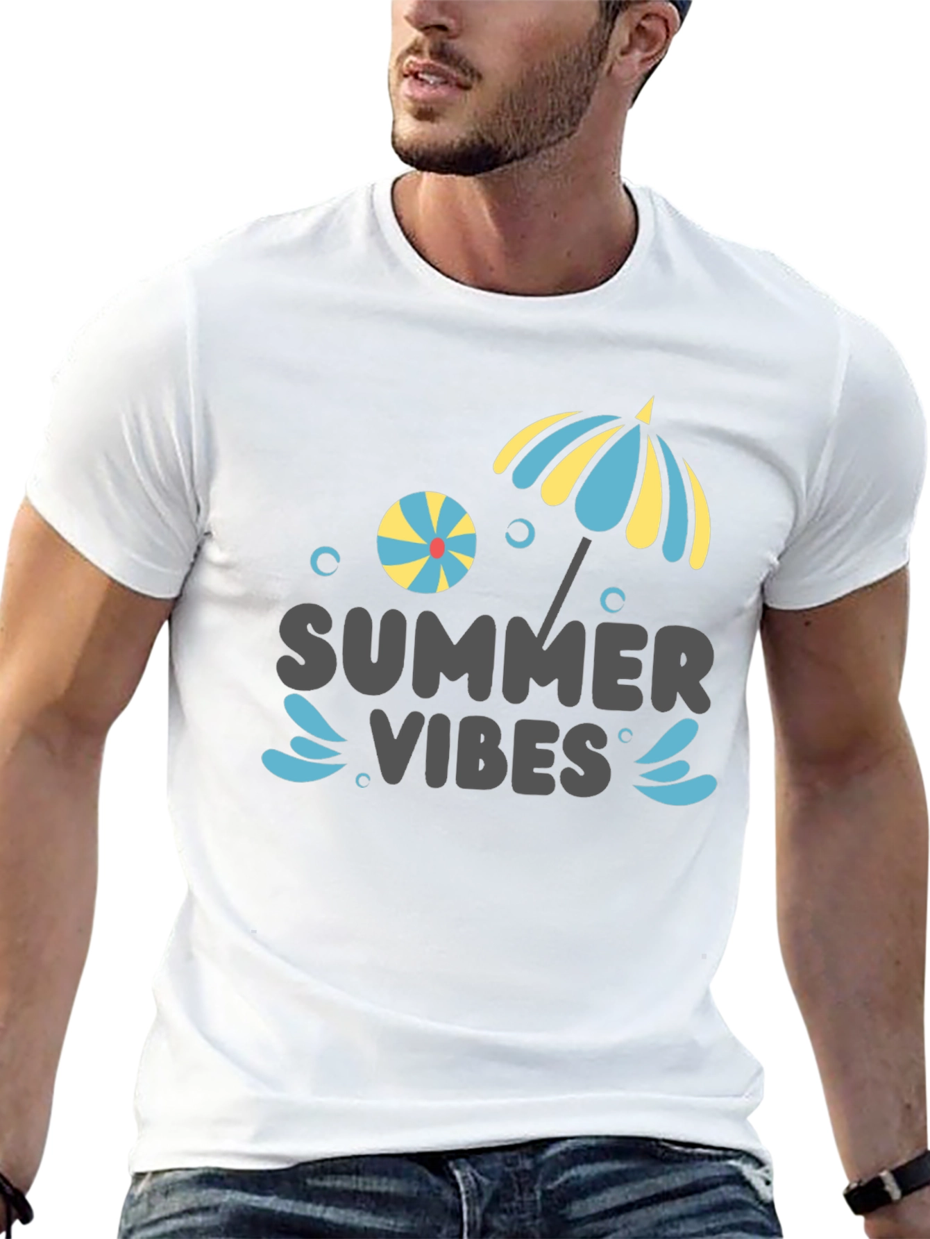 Summer Vibes Graphic Tee - Beach Ready!