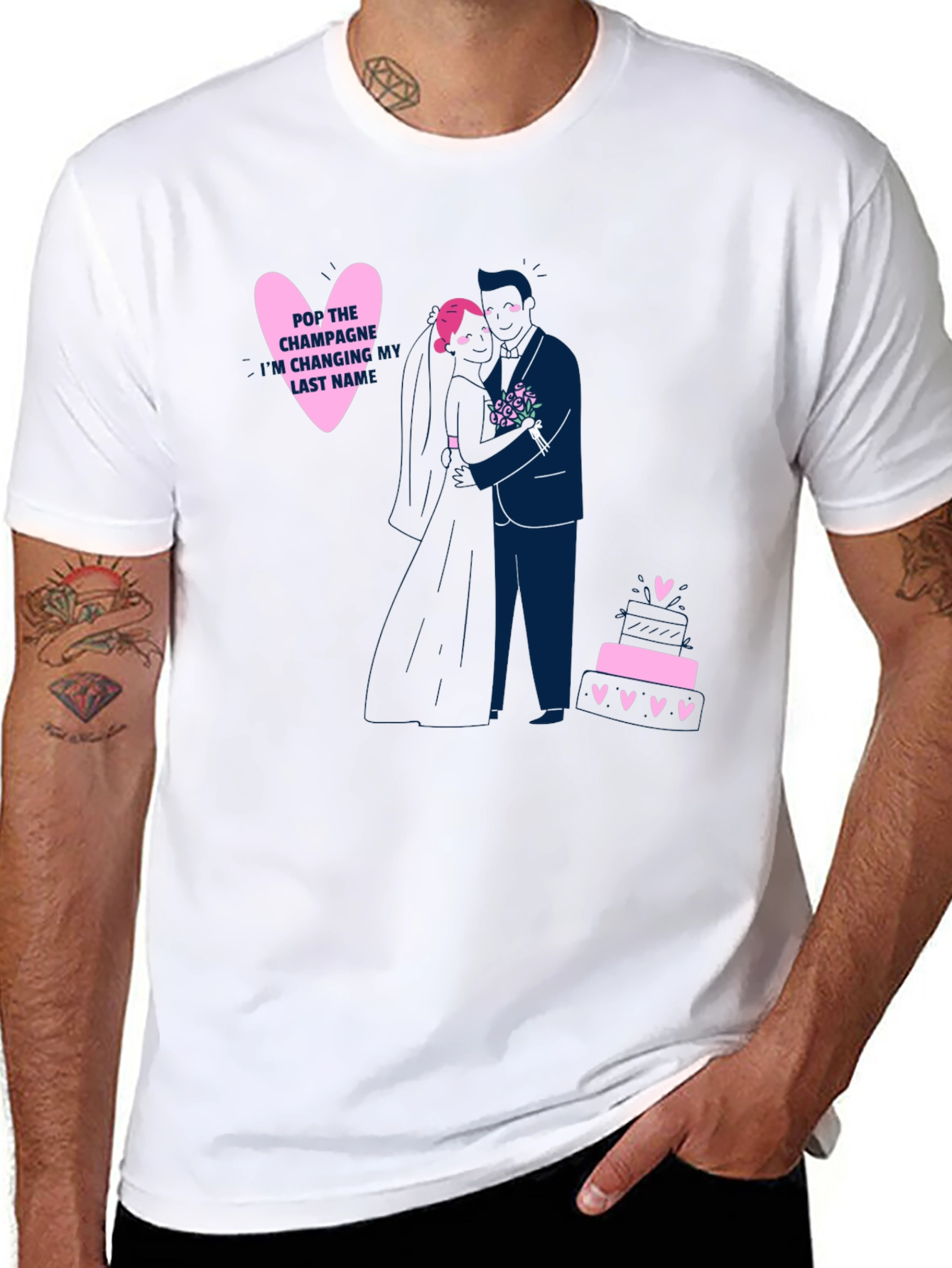 Wedding Couple Graphic T-Shirt