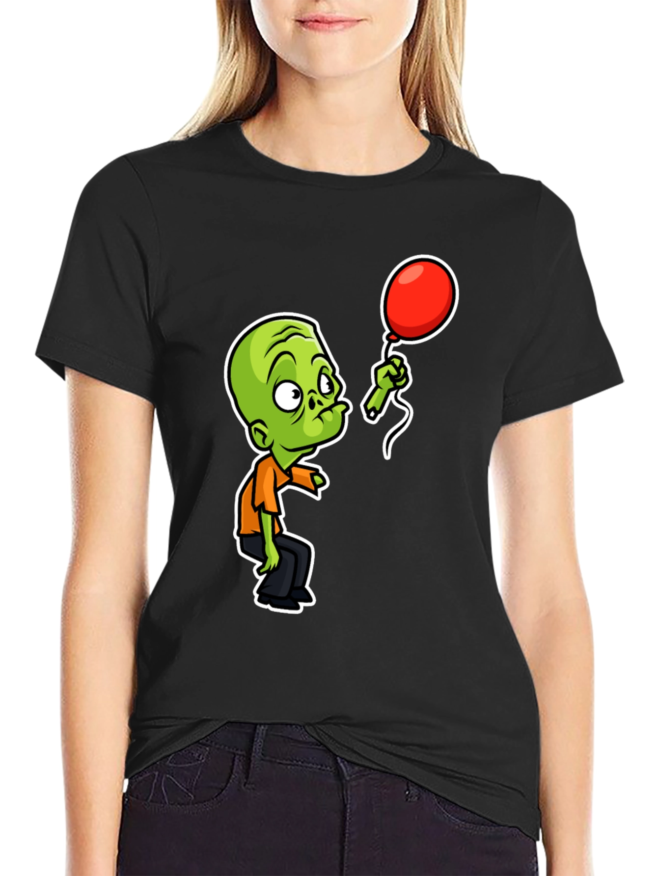Zombie with Balloon Graphic Tee