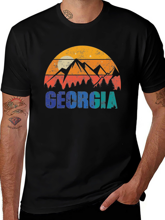 Georgia Mountains Retro T-Shirt